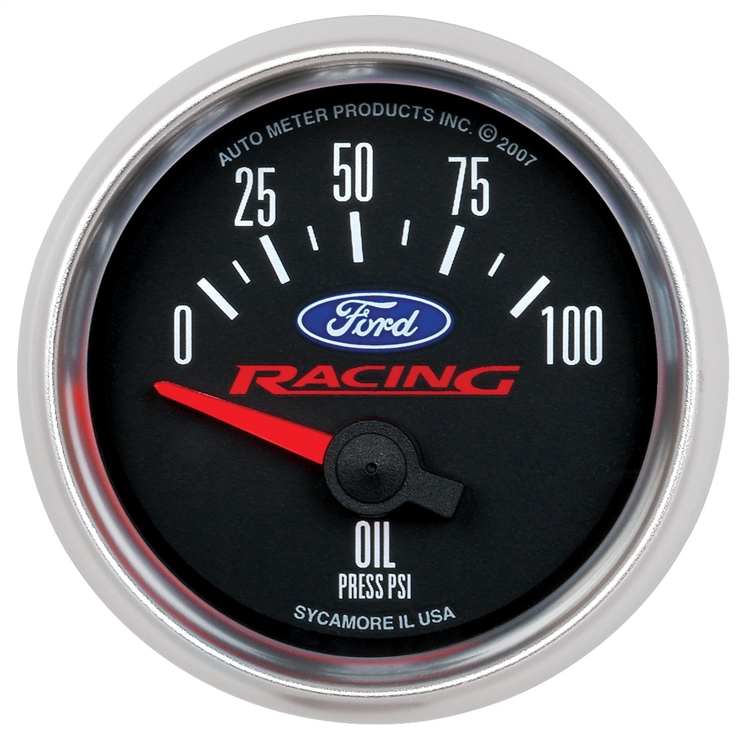 AutoMeter 880076 GAUGE; OIL PRESS; 2 1/16in.; 100PSI; ELEC; FORD RACING AutoMeter 880076