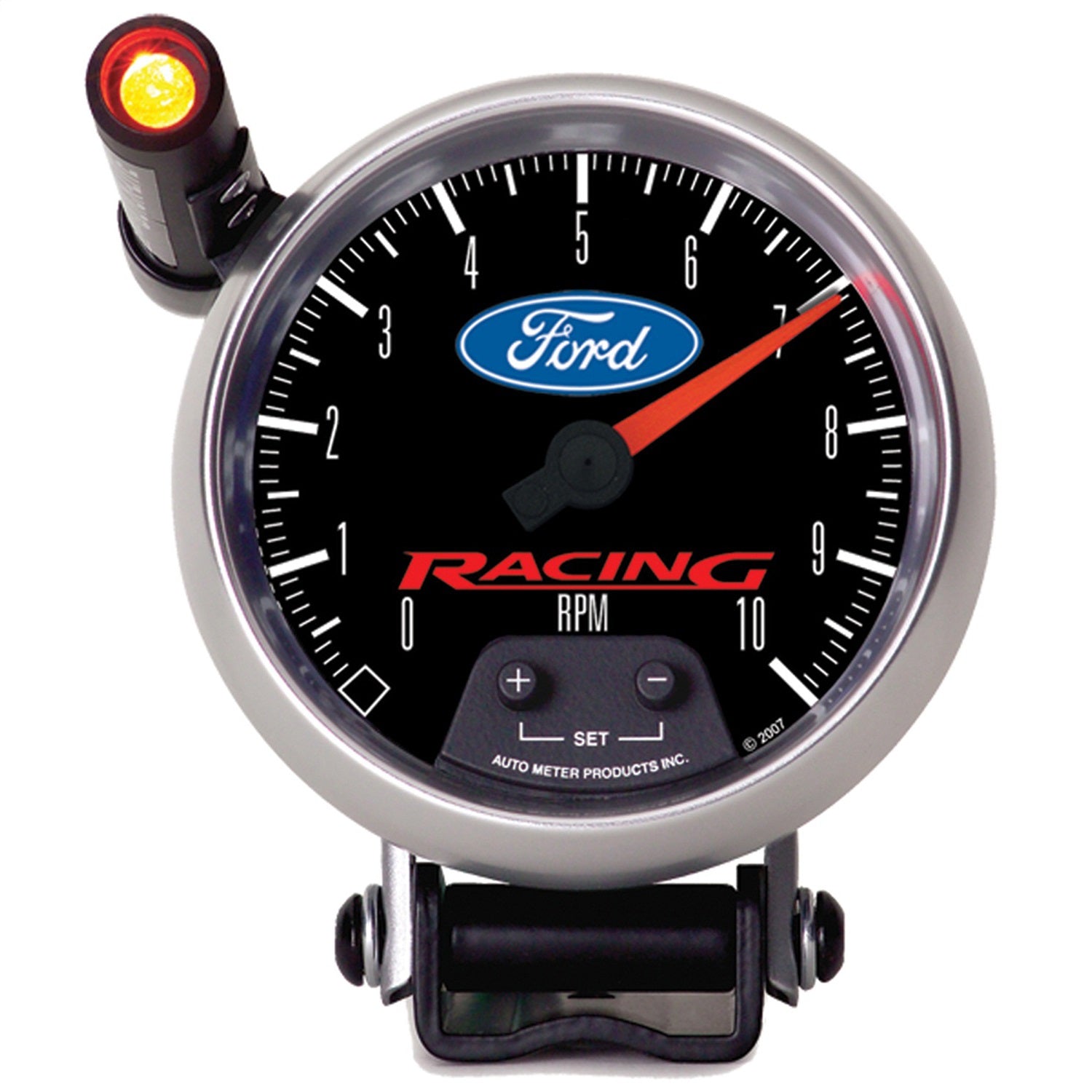 AutoMeter 880083 GAUGE; TACHOMETER; 3 3/4in.; 10K RPM; PEDESTAL W/EXT. QUICK-LITE; FORD RACING AutoMeter 880083