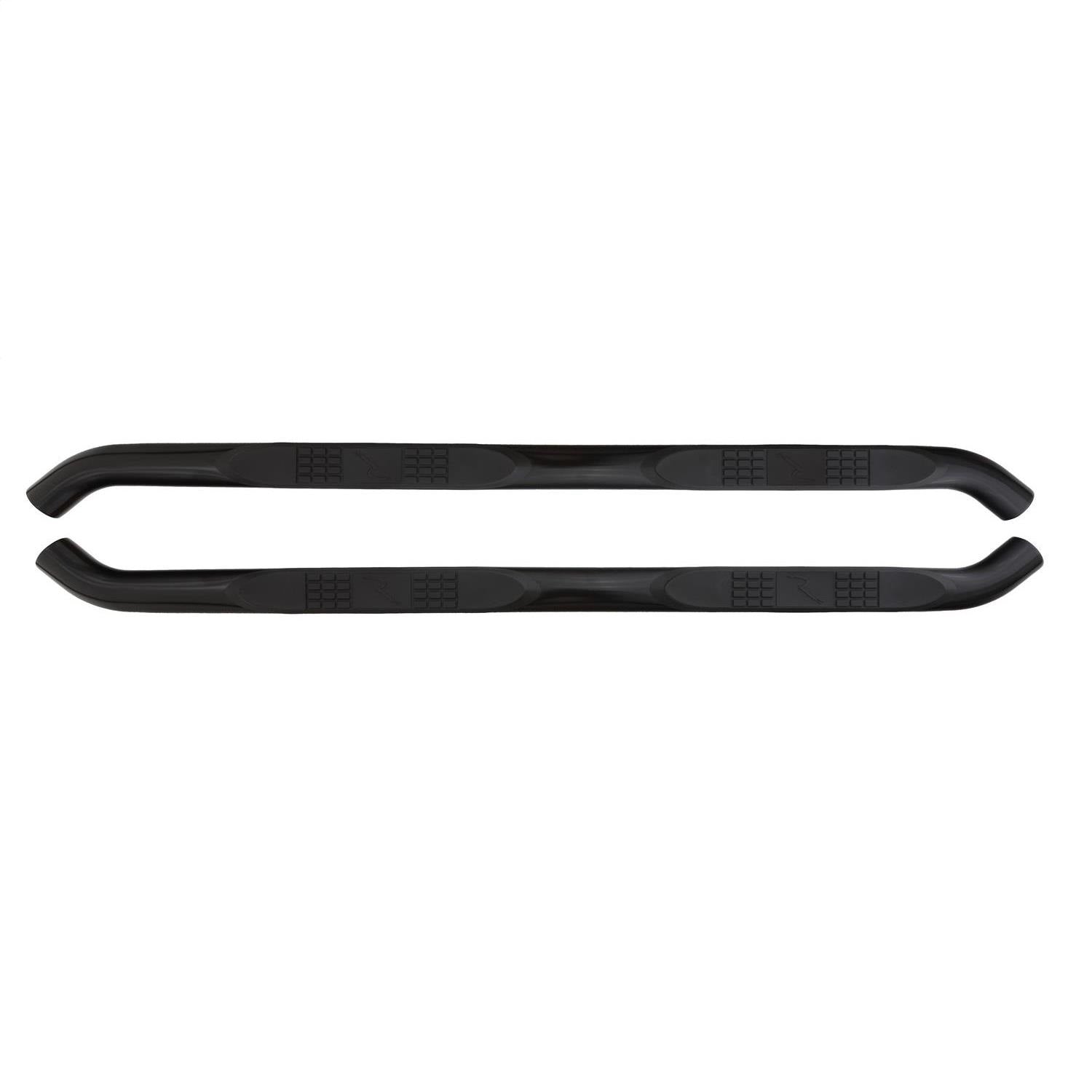 Rampage 8854 Body Side 3 in. Round Step Bar Wheel -To- Wheel; w/Step; Black; Pair; Rampage 8854