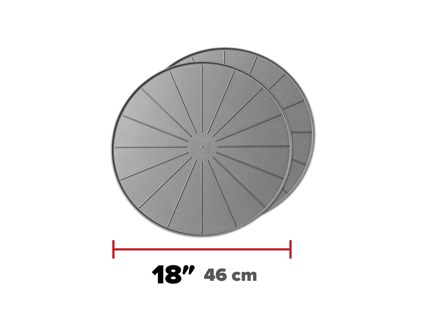 Weathertech 8A18CST2PKGR Plant Mats; Grey; 18 in.; Round; Set of 2; Weathertech 8A18CST2PKGR