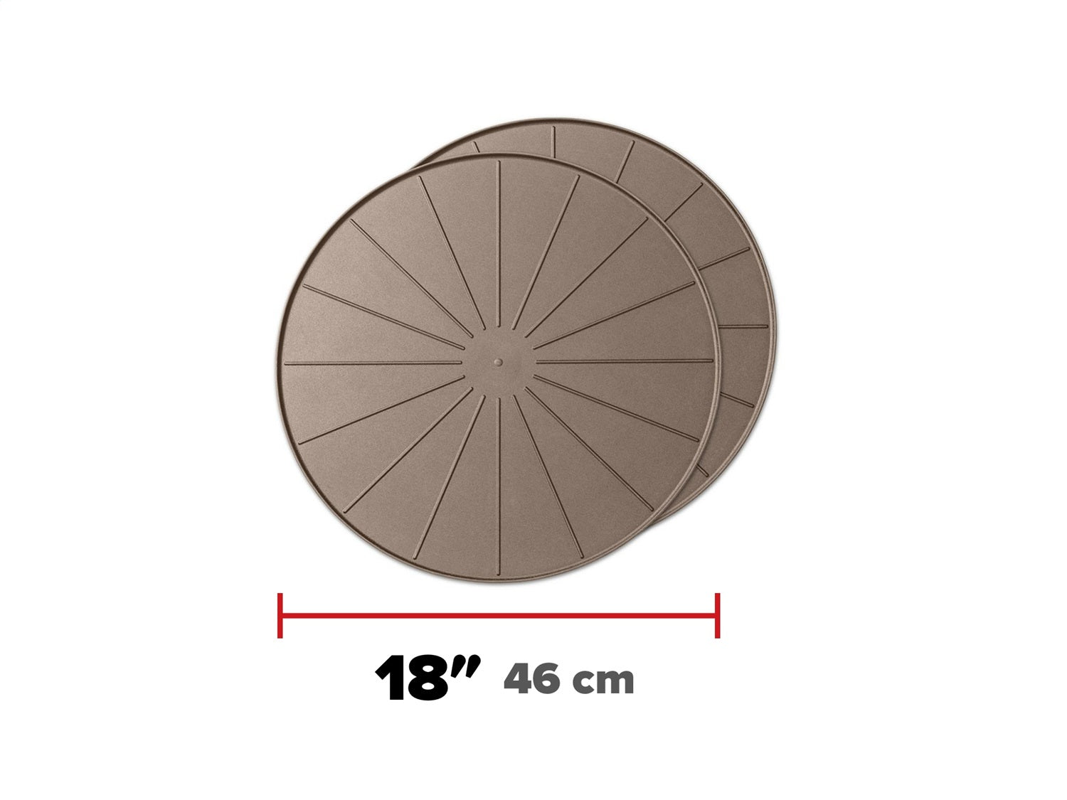 Weathertech 8A18CST2PKTN Plant Mats; Tan; 18 in.; Round; Set of 2; Weathertech 8A18CST2PKTN