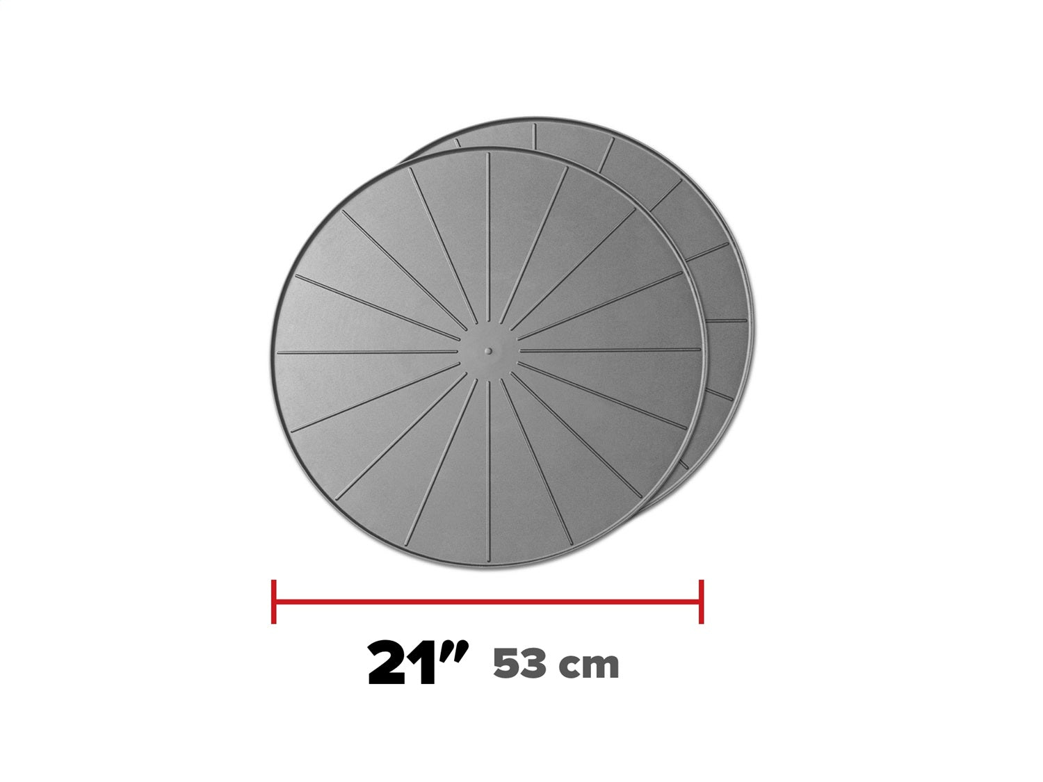 Weathertech 8A21CST2PKGR Project Mats; Grey; 21 in.; Square; Set of 2; Weathertech 8A21CST2PKGR