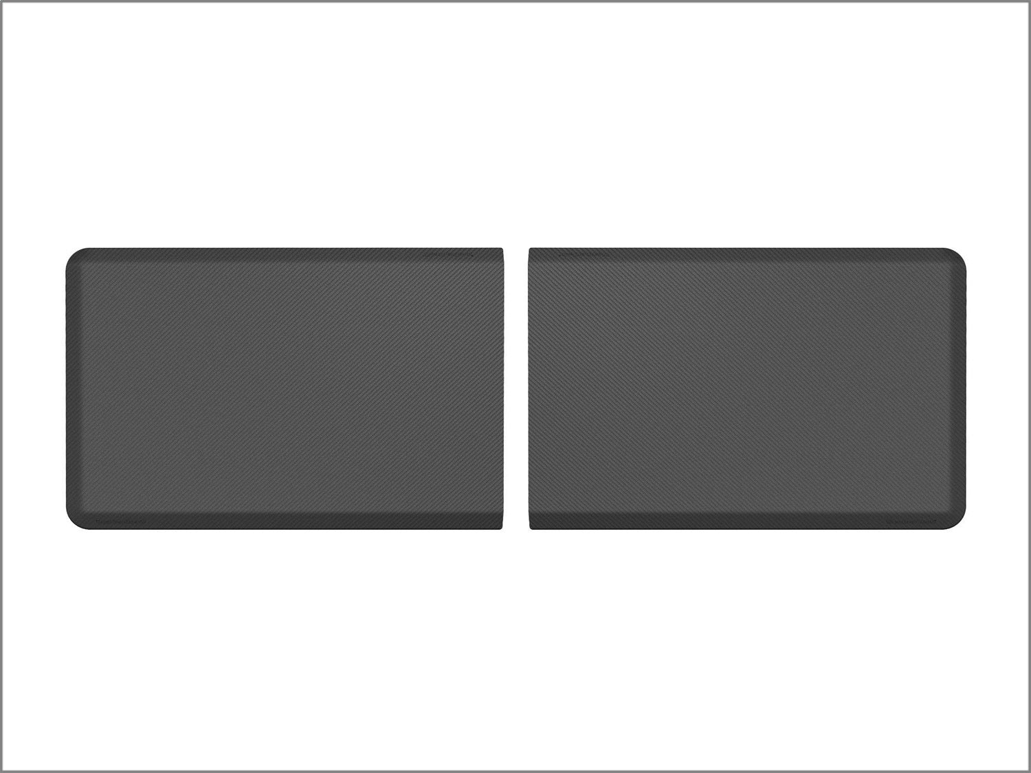 Weathertech 8ACONA2CBB Comfort Mat Connect; Black; End Mat; 24 X 36 in.; Carbon Fiber; Set of 2; Weathertech 8ACONA2CBB