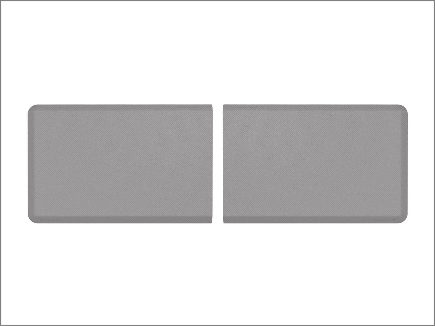 Weathertech 8ACONA2CBG Comfort Mat Connect; Grey; End Mat; 24 X 36 in.; Carbon Fiber; Set of 2; Weathertech 8ACONA2CBG