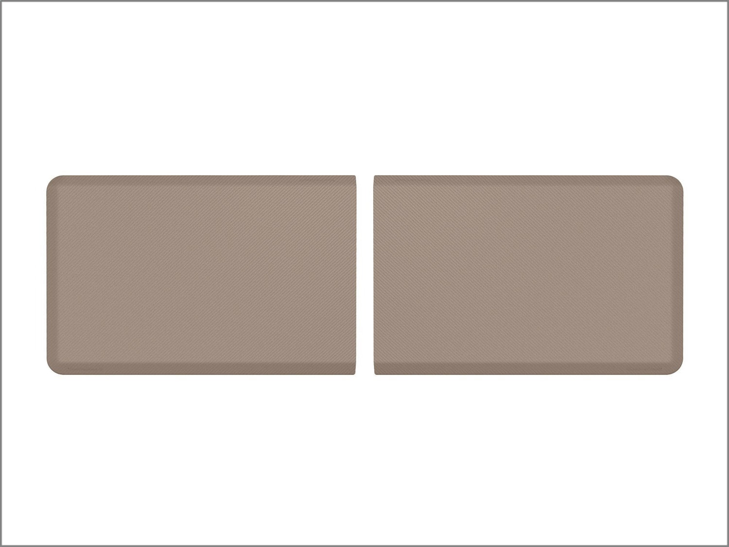 Weathertech 8ACONA2CBT Comfort Mat Connect; Tan; End Mat; 24 X 36 in.; Carbon Fiber; Set of 2; Weathertech 8ACONA2CBT