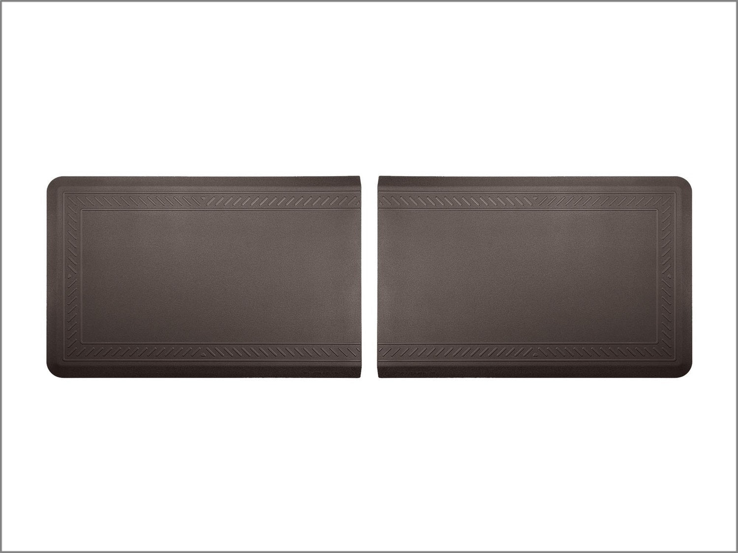 Weathertech 8ACONA2HCC Comfort Mat Connect; Cocoa; End Mat; 24 X 36 in.; Bordered; Set of 2; Weathertech 8ACONA2HCC