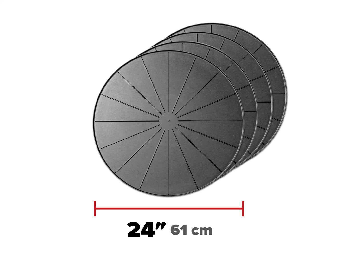 Weathertech 8AWSTK24B Wheelstackers; Black; 24 Foot Coaster; Set Of 4; Weathertech 8AWSTK24B