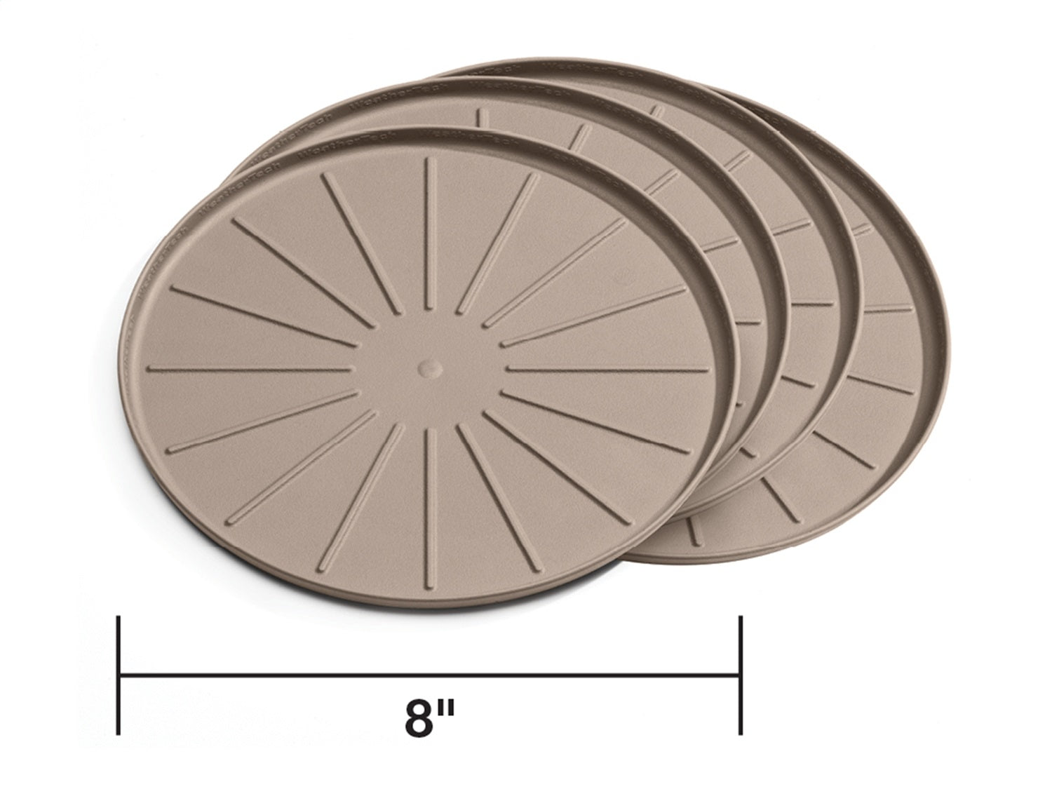 Weathertech 8A8CSTTC Round Coaster Set; Terracotta: 4 pc.; 8 in.; Weathertech 8A8CSTTC