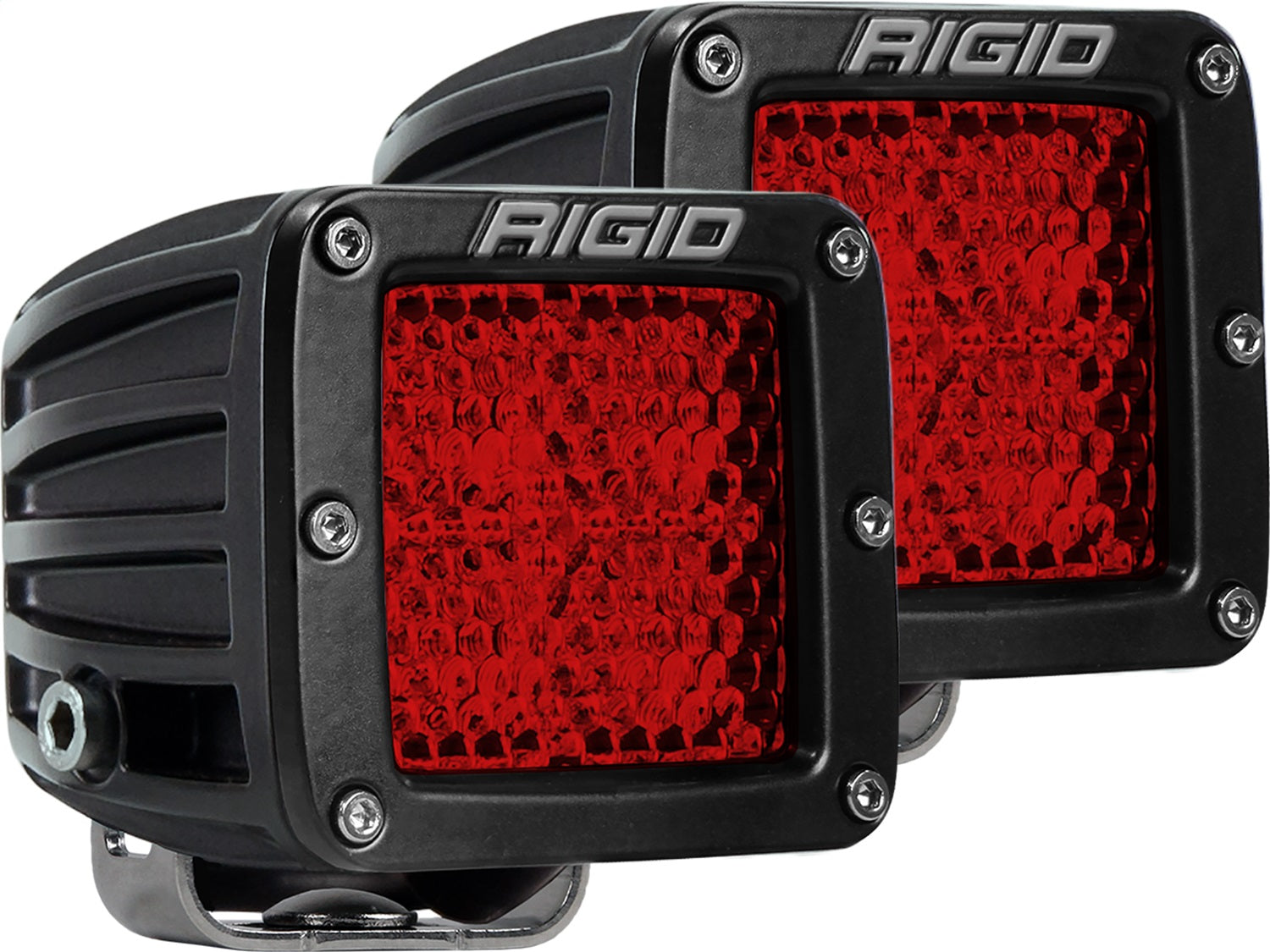 RIGID Industries 90153 D-SERIES DIFFUSED REAR FACING HIGH/LOW SM RED SET OF 2 RIGID Industries 90153