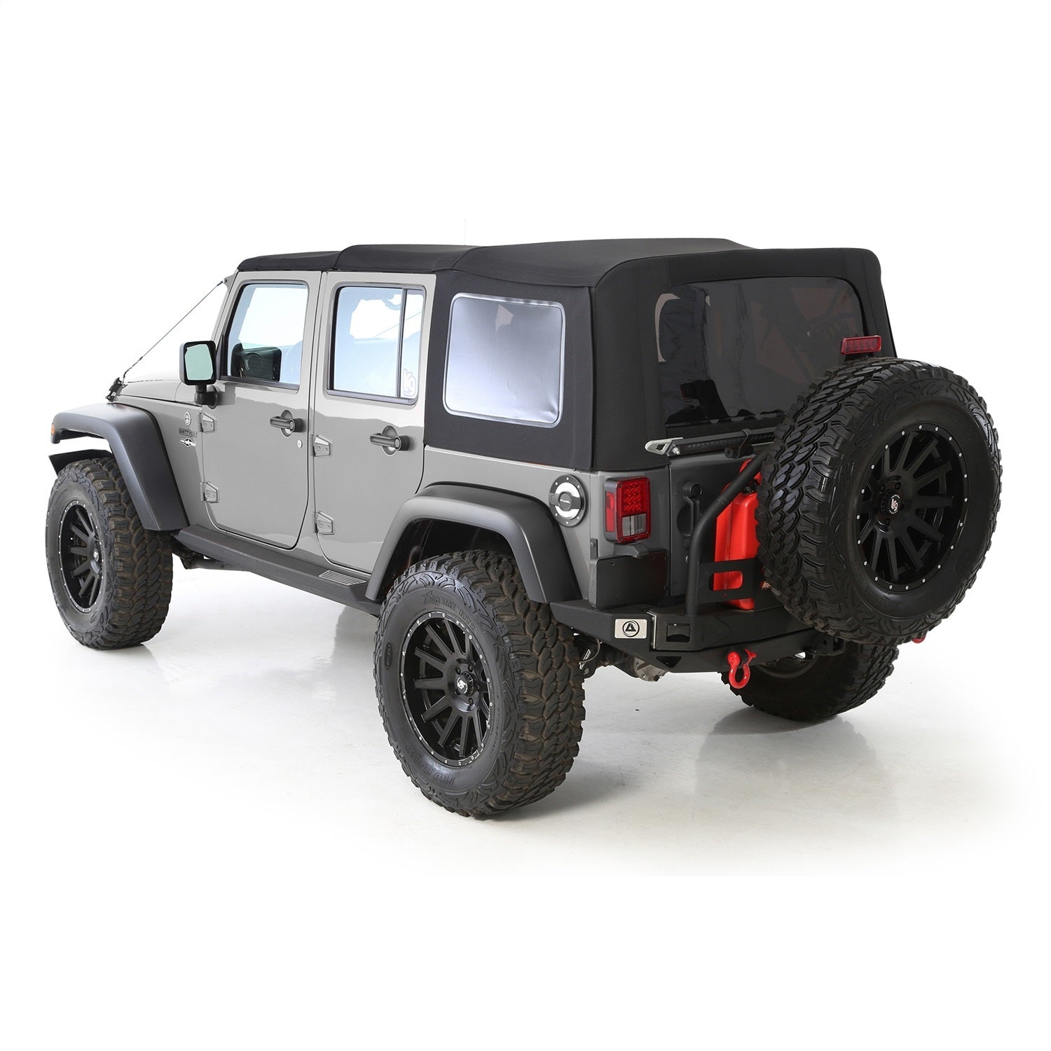 Replacement Soft Top; Premium;Black ; Canvas; Smittybilt 9084235