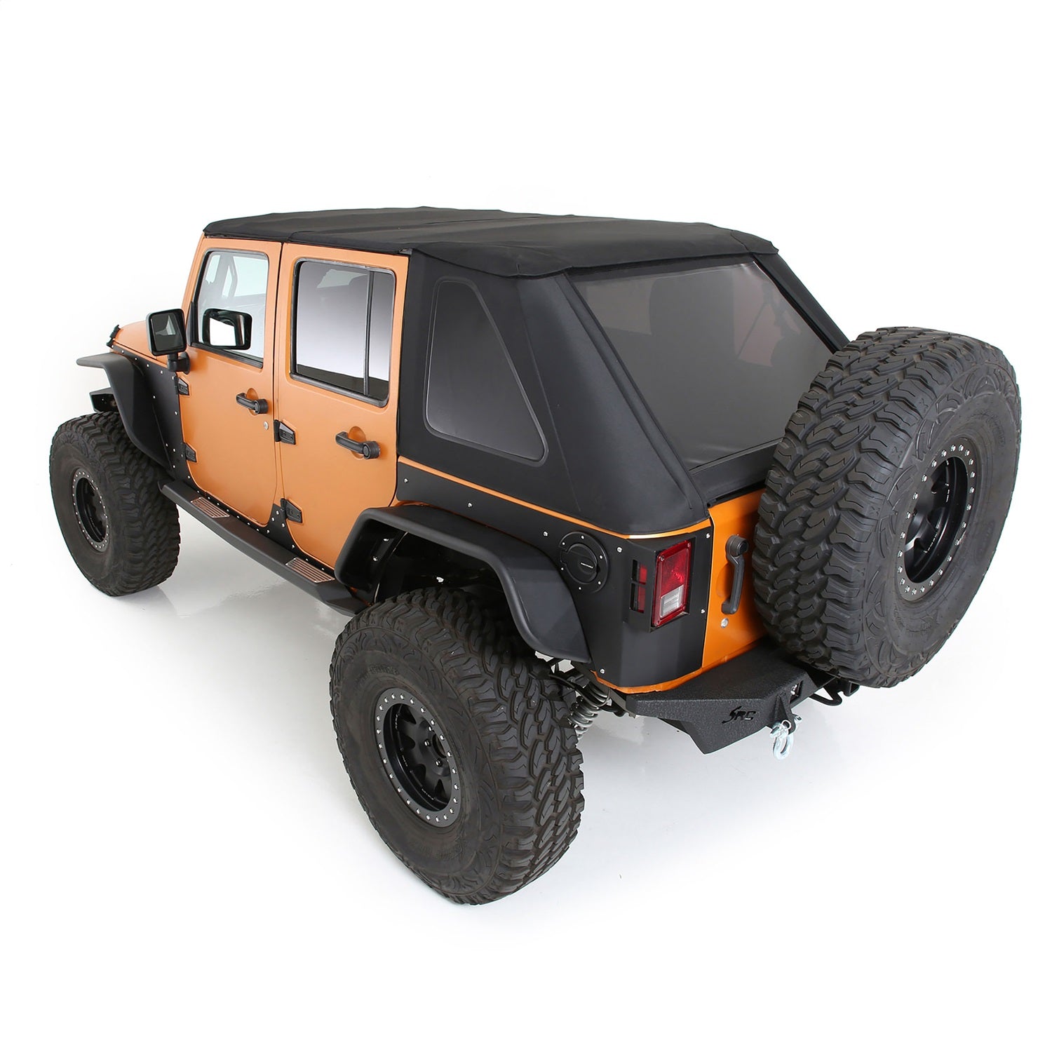 Bowless Combo Top w/Tinted Windows; w/Tint Protek; Smittybilt 9087135K