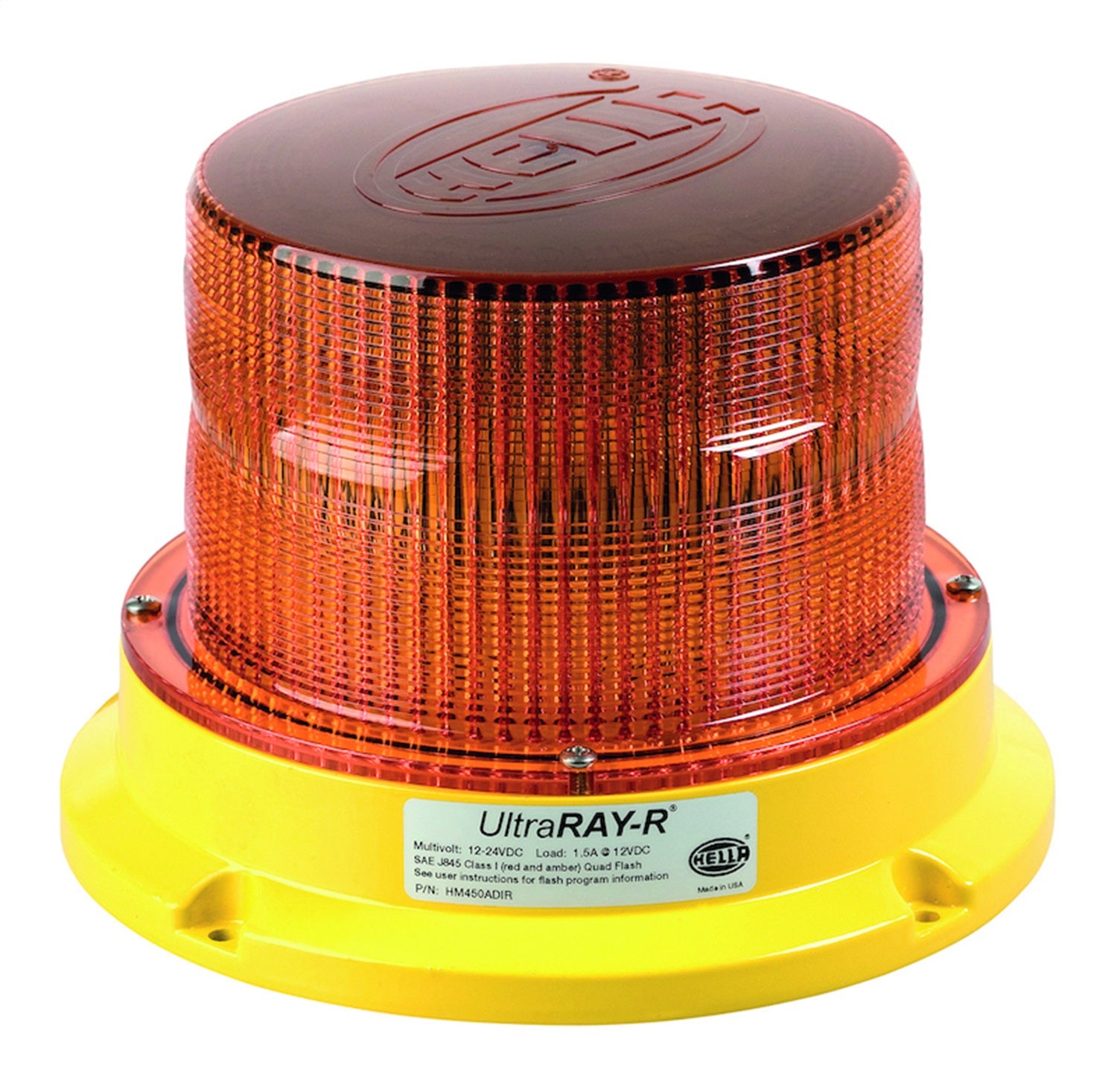 Hella 910087001 BEACON LED ULTRA RAY FXD AMBER Hella 910087001