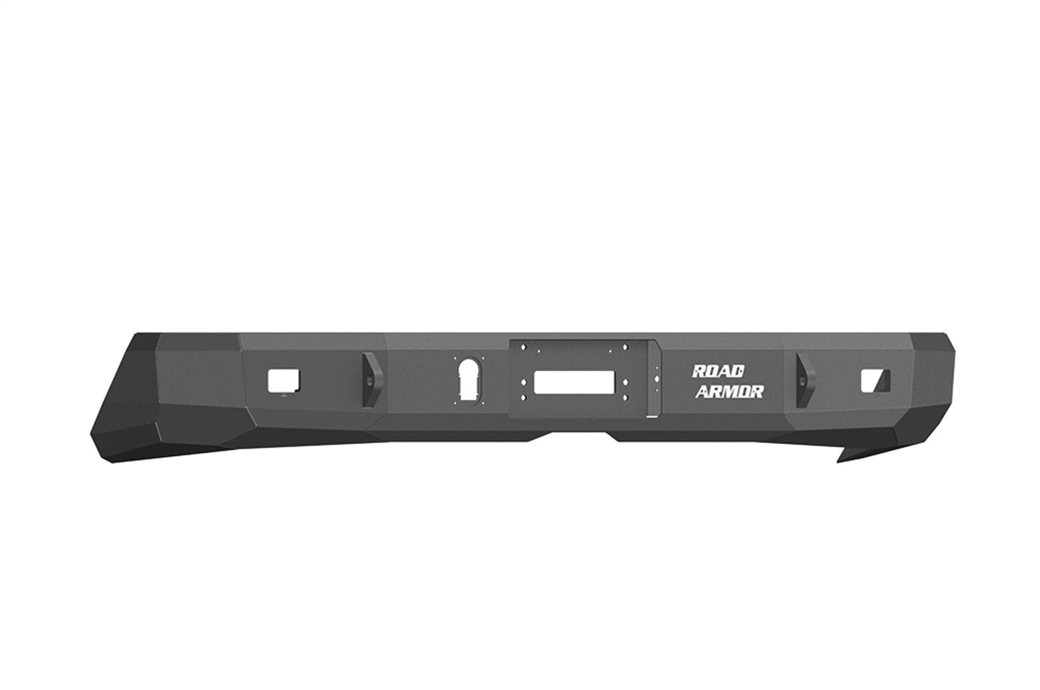 Road Armor 91300B Stealth Winch Rear Bumper; Steel; Satin Black; Road Armor 91300B
