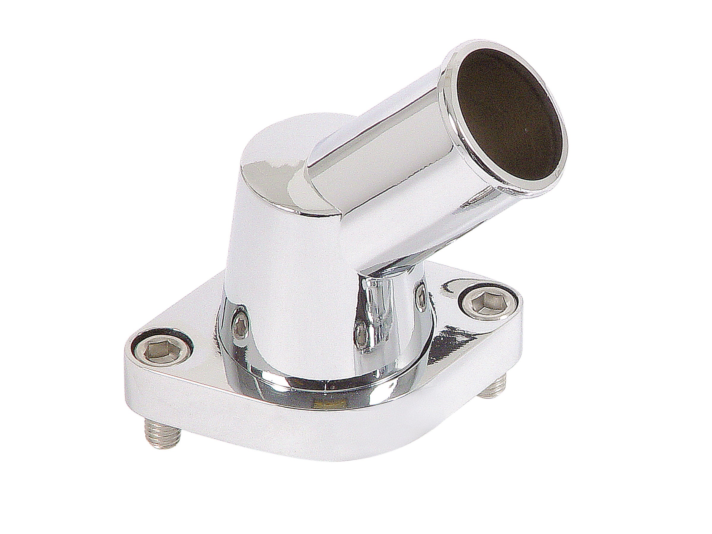 Mr Gasket 9141G Water Neck; Chromed Aluminum; 45 deg. Bend; Swivel; Mr Gasket 9141G
