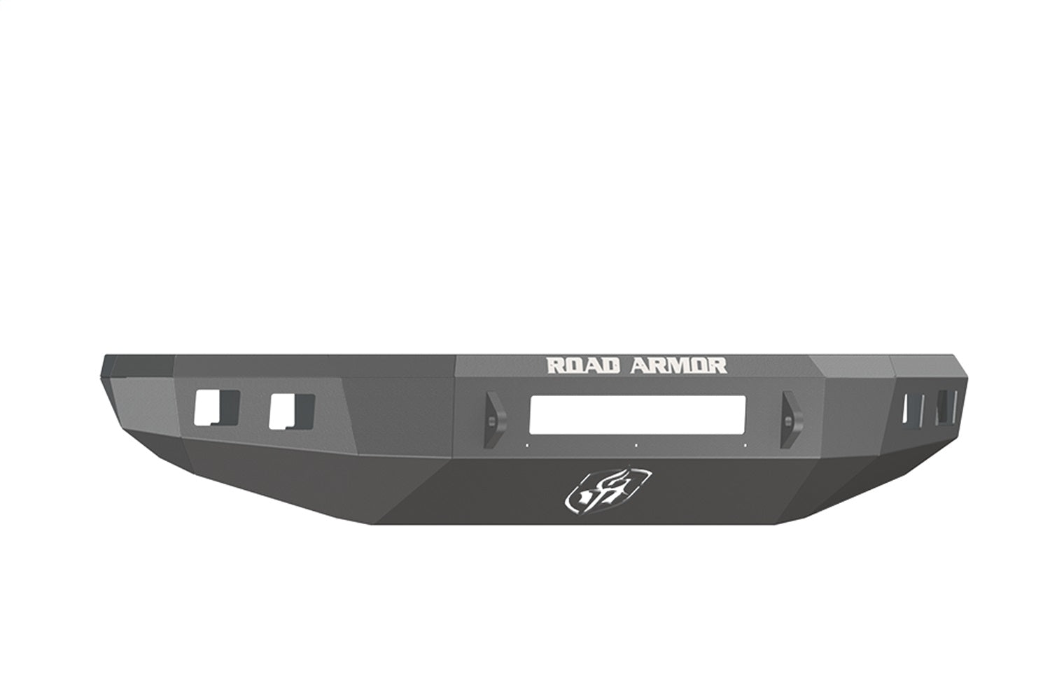 Road Armor 914R0B-NW Stealth Non-Winch Front Bumper; Steel; Satin Black; Square Fog Light Holes; Road Armor 914R0B-NW