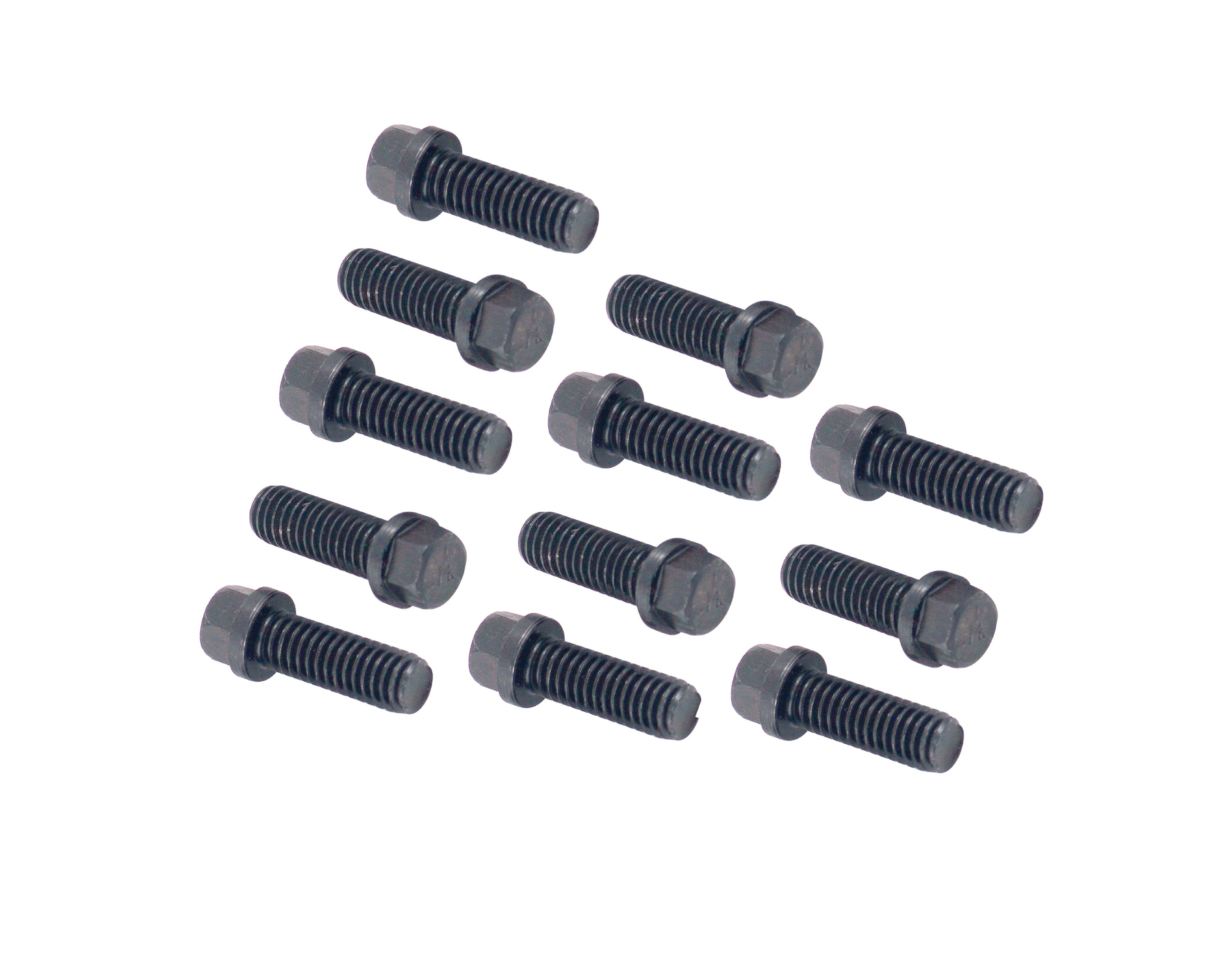 Mr Gasket 917 Header Bolt Set; Hex Head; 3/8 in.-16 x 1 in.; 12 pc.; Mr Gasket 917