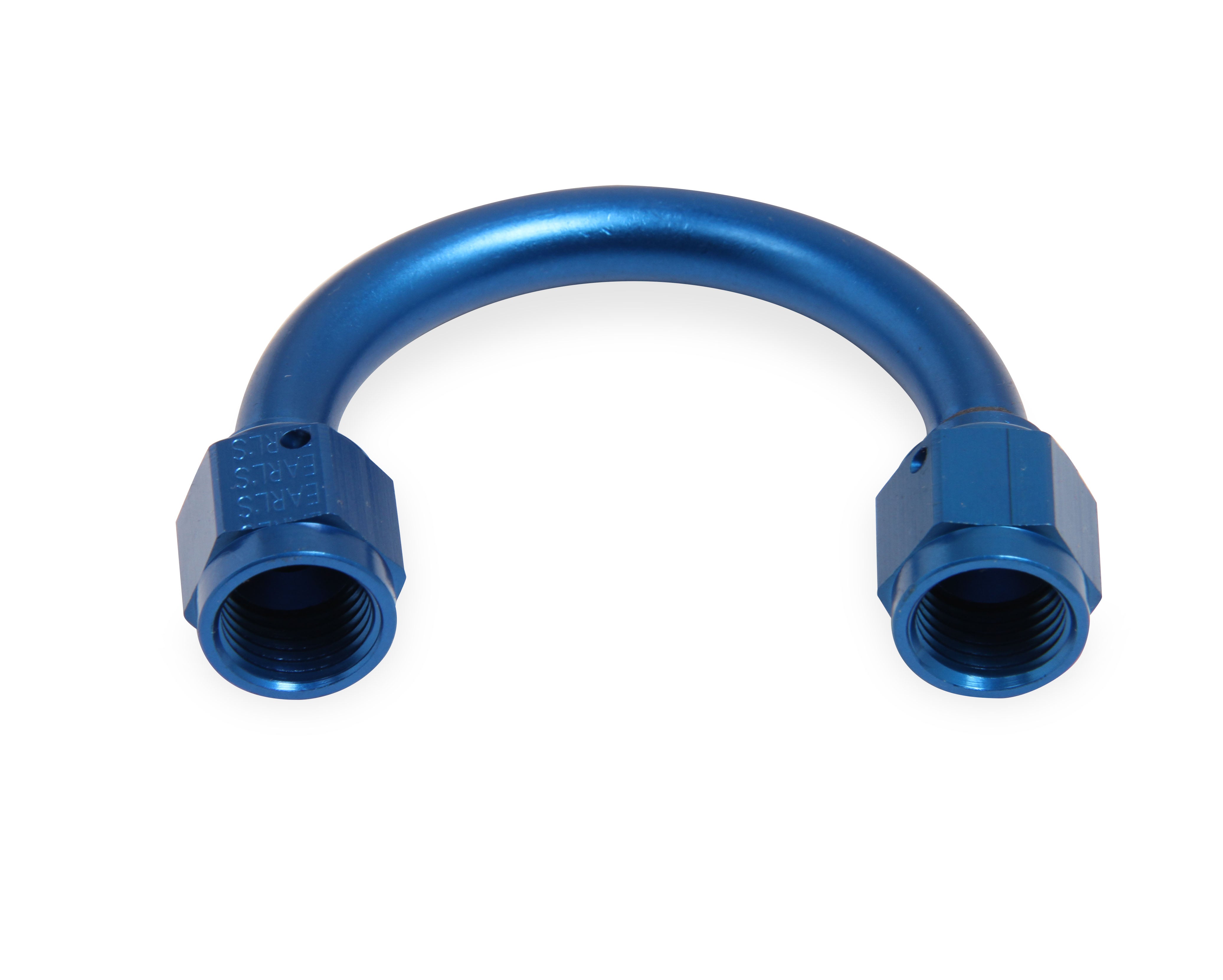 Earl's 180 Degree -8 AN Female to Female Swivel w/ 1-1/2" Bend Radius
