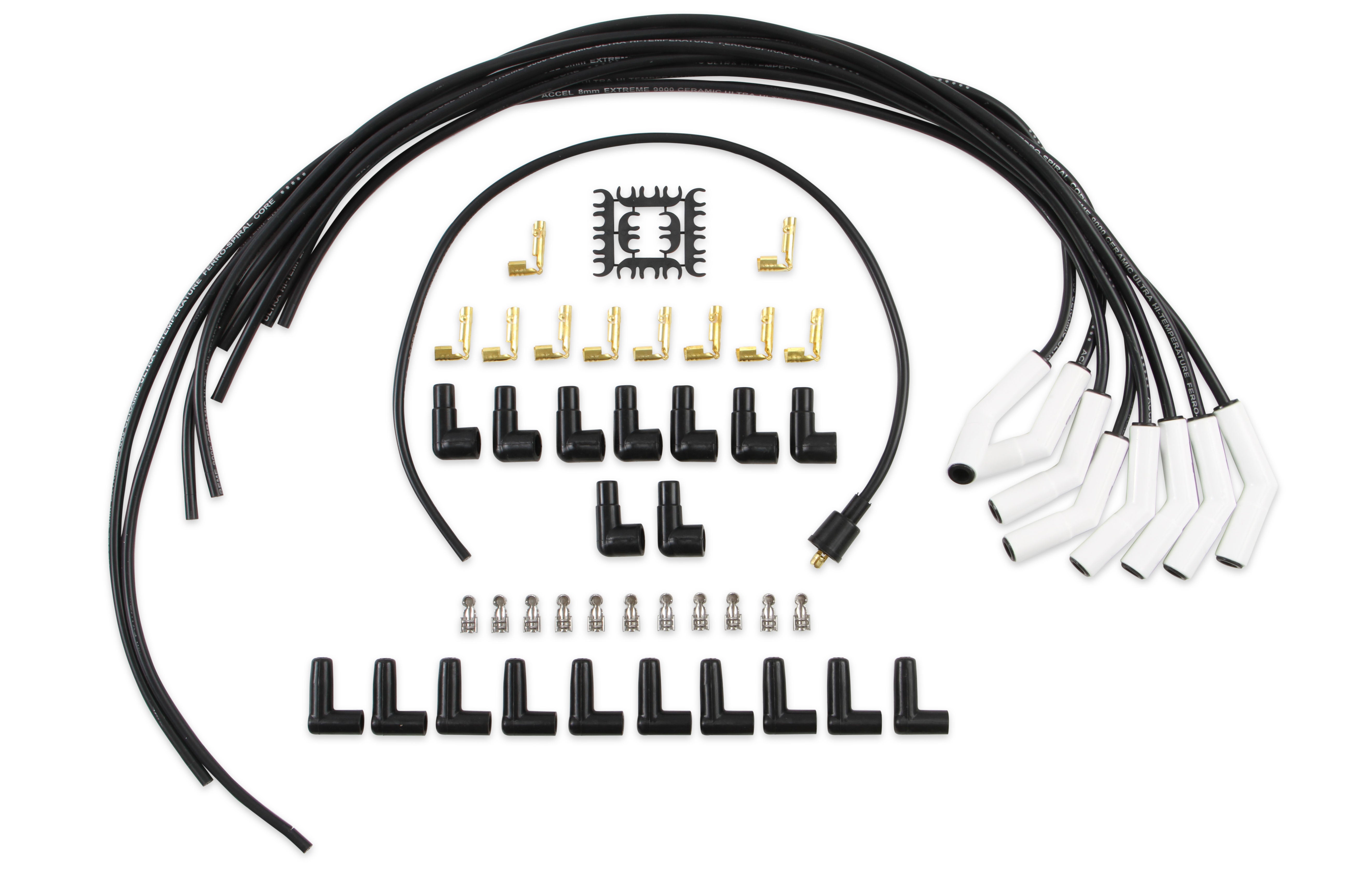 ACCEL 9002C Extreme 9000 Ceramic Wire Set 135 Degree ACCEL 9002C