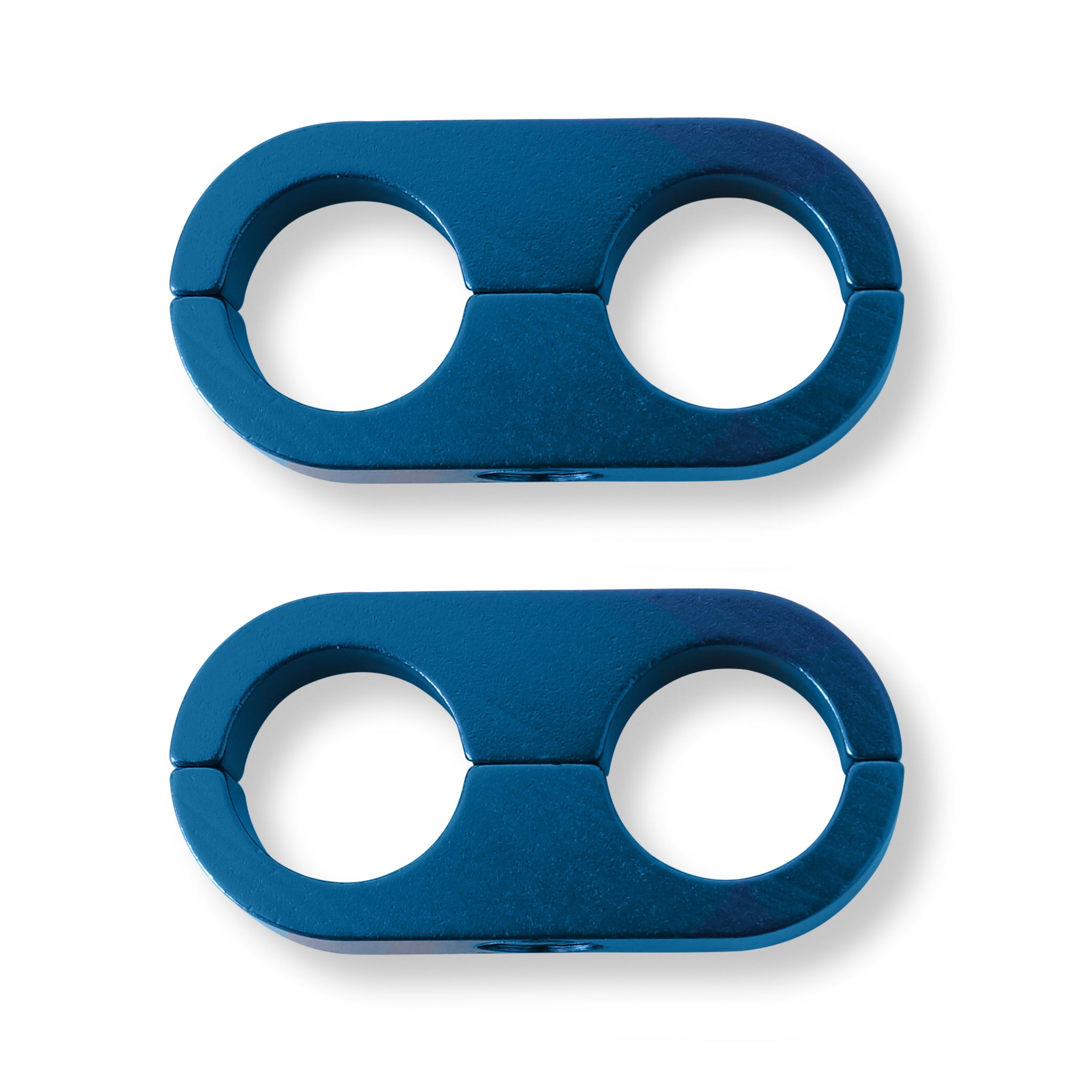 Hose & Tubing Separator, 3/4", Package Of 2, Blue Anodized