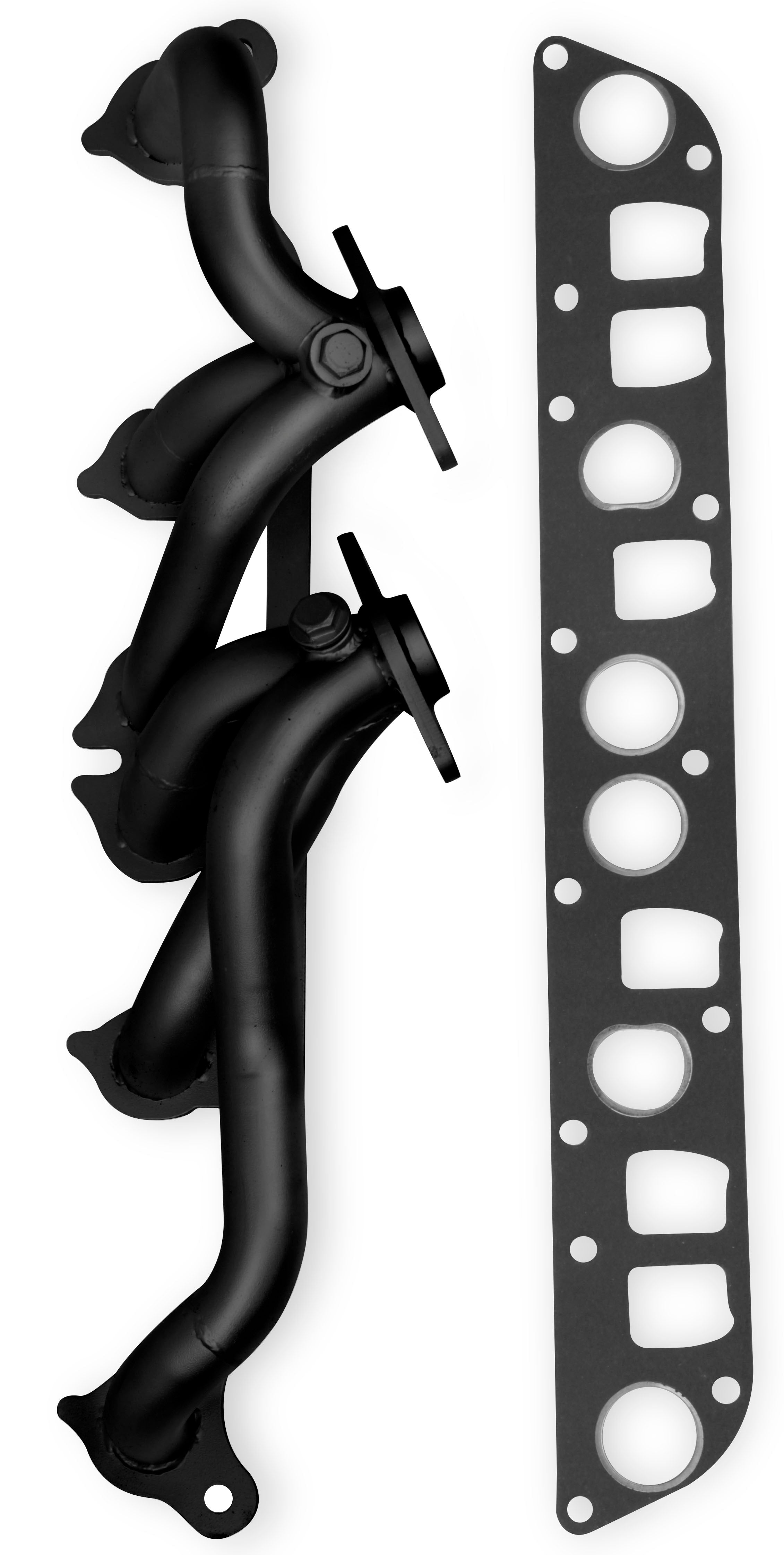 Flowtech Shorty Header - Black Painted