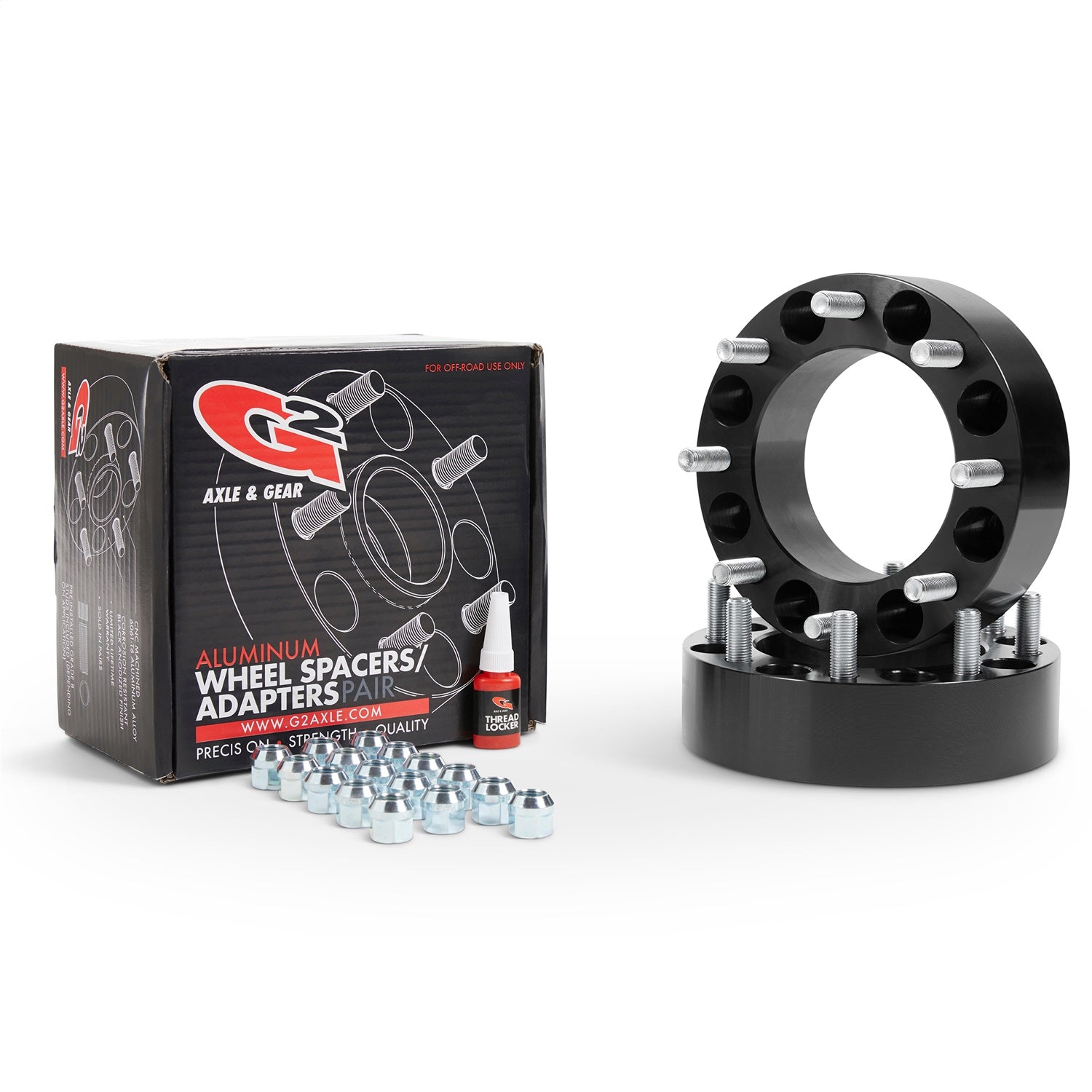 Wheel Spacer; 2 in. Thick; 8 x 6.5 in. GM Bolt Pattern; G2 Axle and Gear 93-82-200