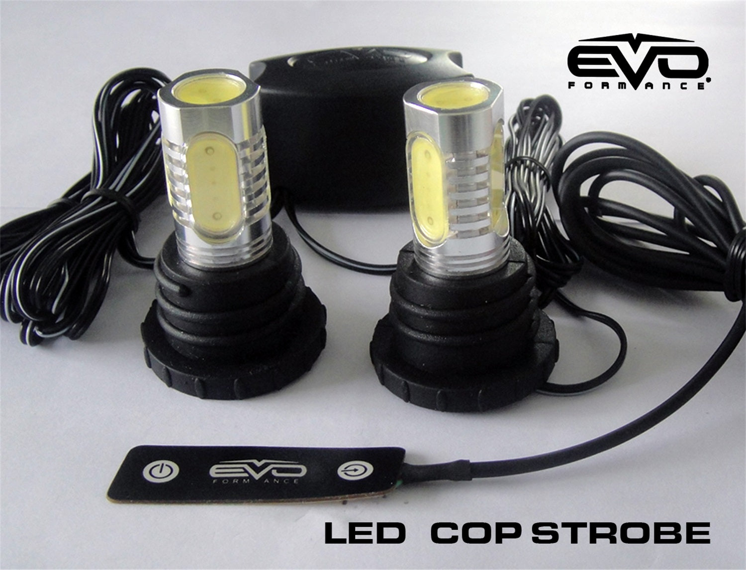 CIPA 93189 EVO Formance LED Cop Headlight Strobe; Red/Blue; CIPA 93189