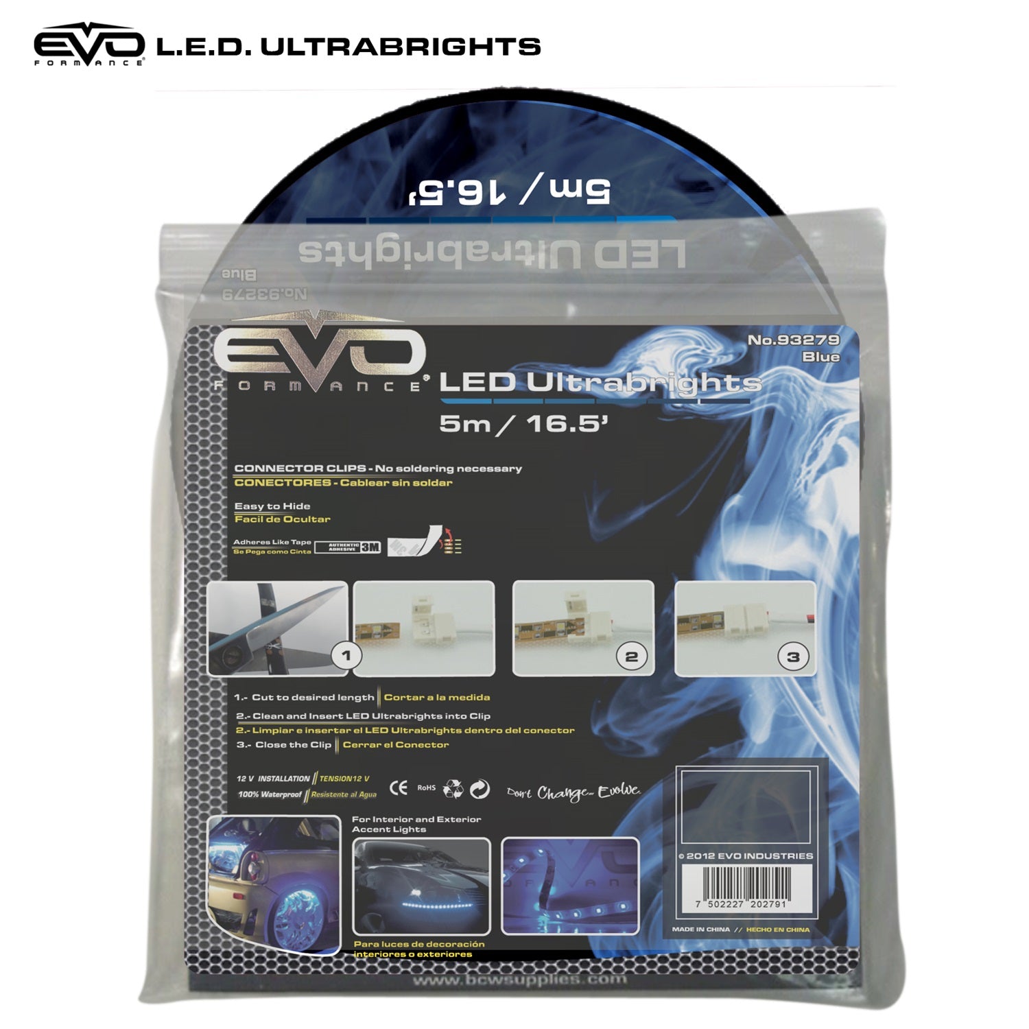 CIPA 93279 EVO Formance LED Ultrabrights Universal Light Strip; Blue; 5m; CIPA 93279