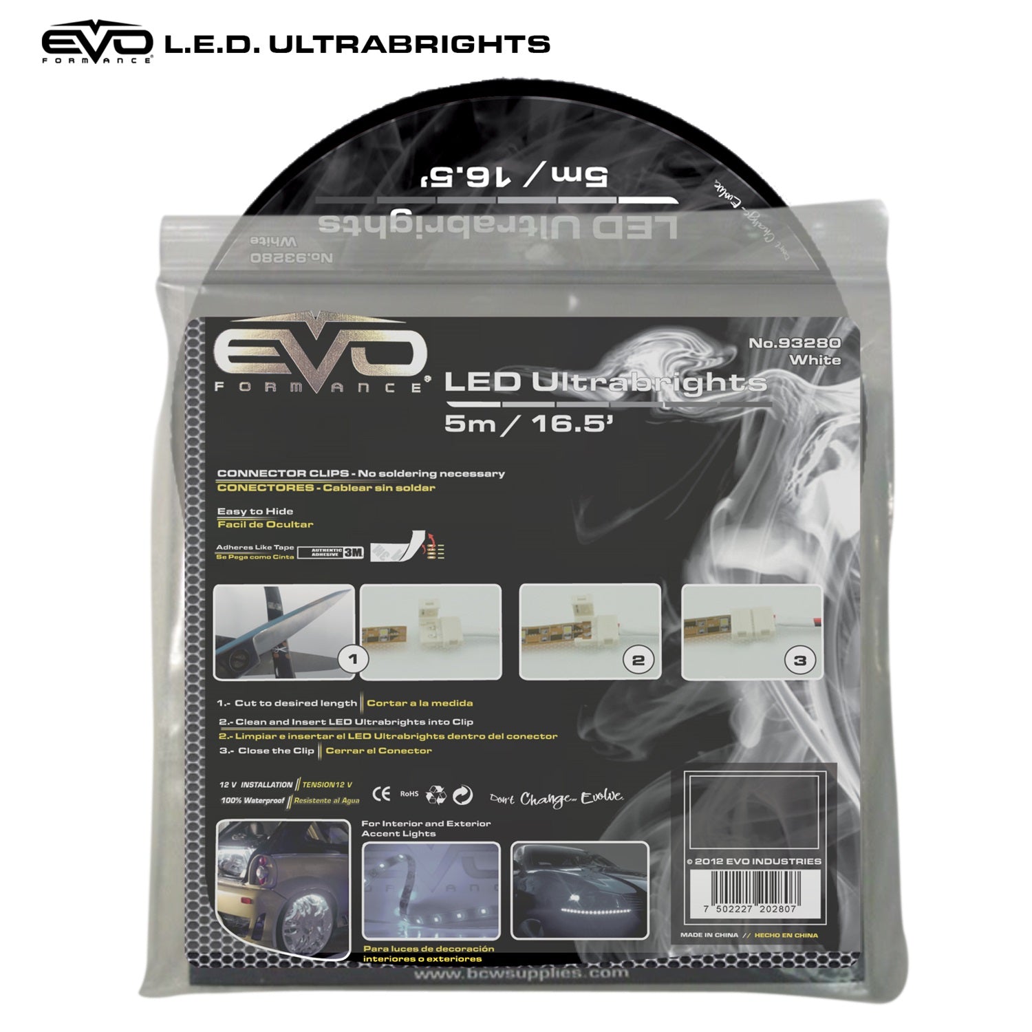 CIPA 93280 EVO Formance LED Ultrabrights Universal Light Strip; 5M; White; CIPA 93280