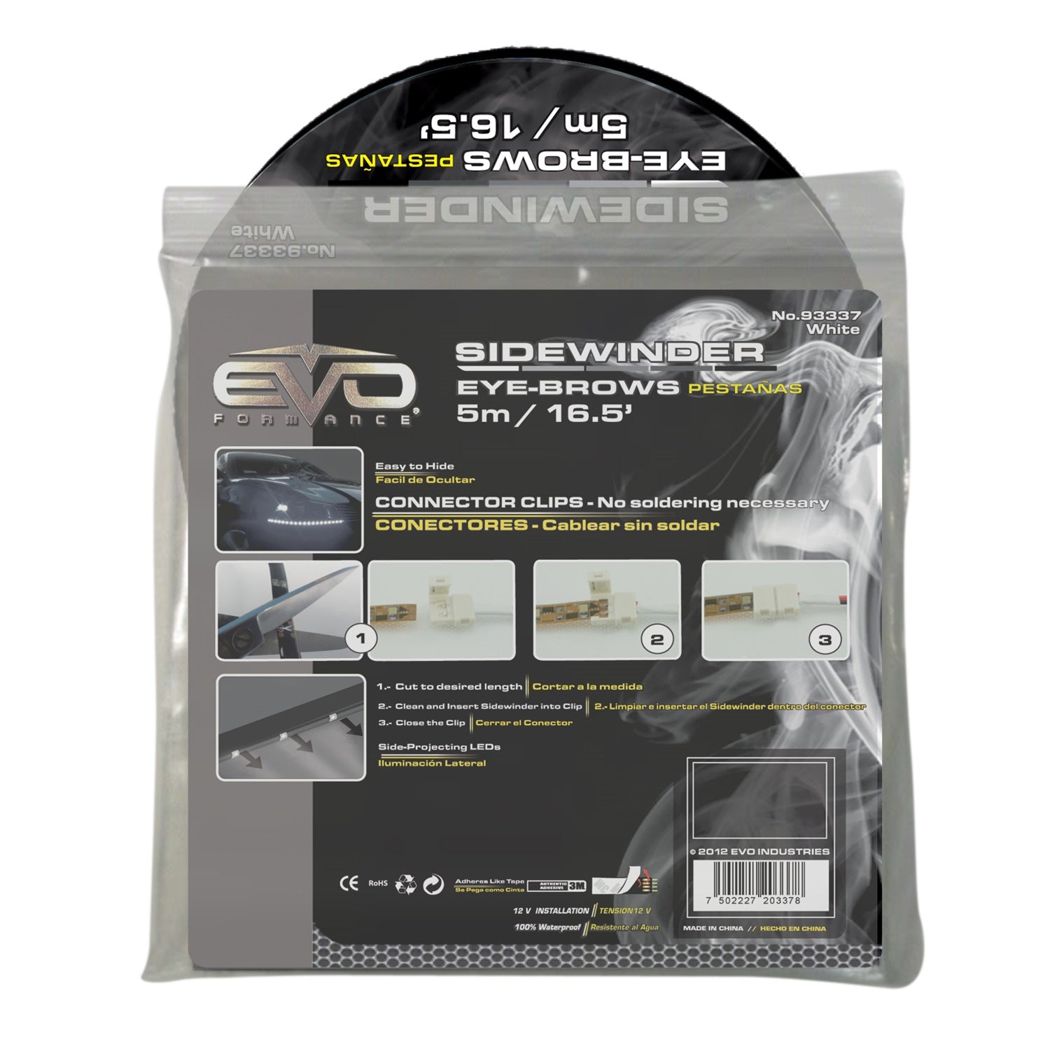 CIPA 93336 EVO LED Eyebrows Headlight Light Strip; 5M; Red; CIPA 93336