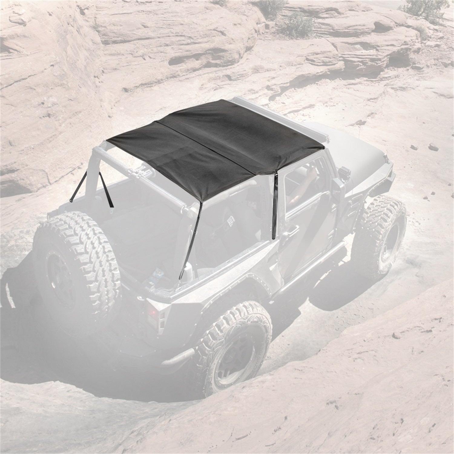 Extended Top; Black Diamond; Smittybilt 94235