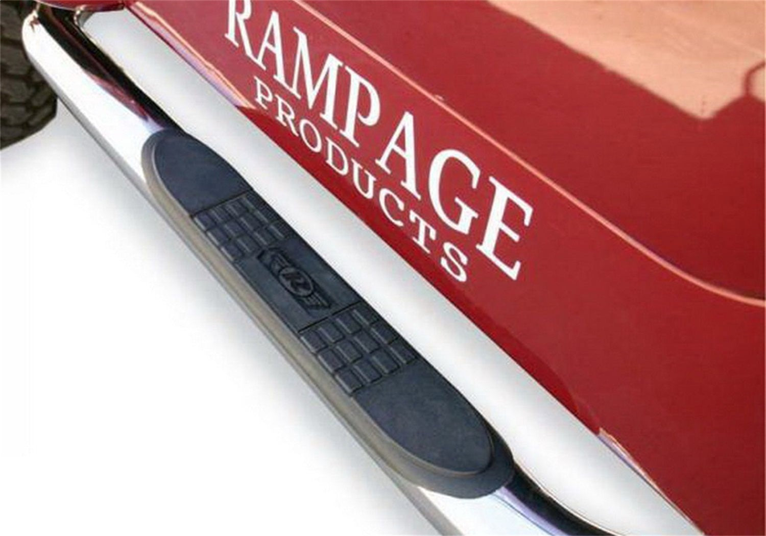 Rampage 9427 Body Side 3 in. Round Step Bar Wheel -To- Wheel Rampage 9427