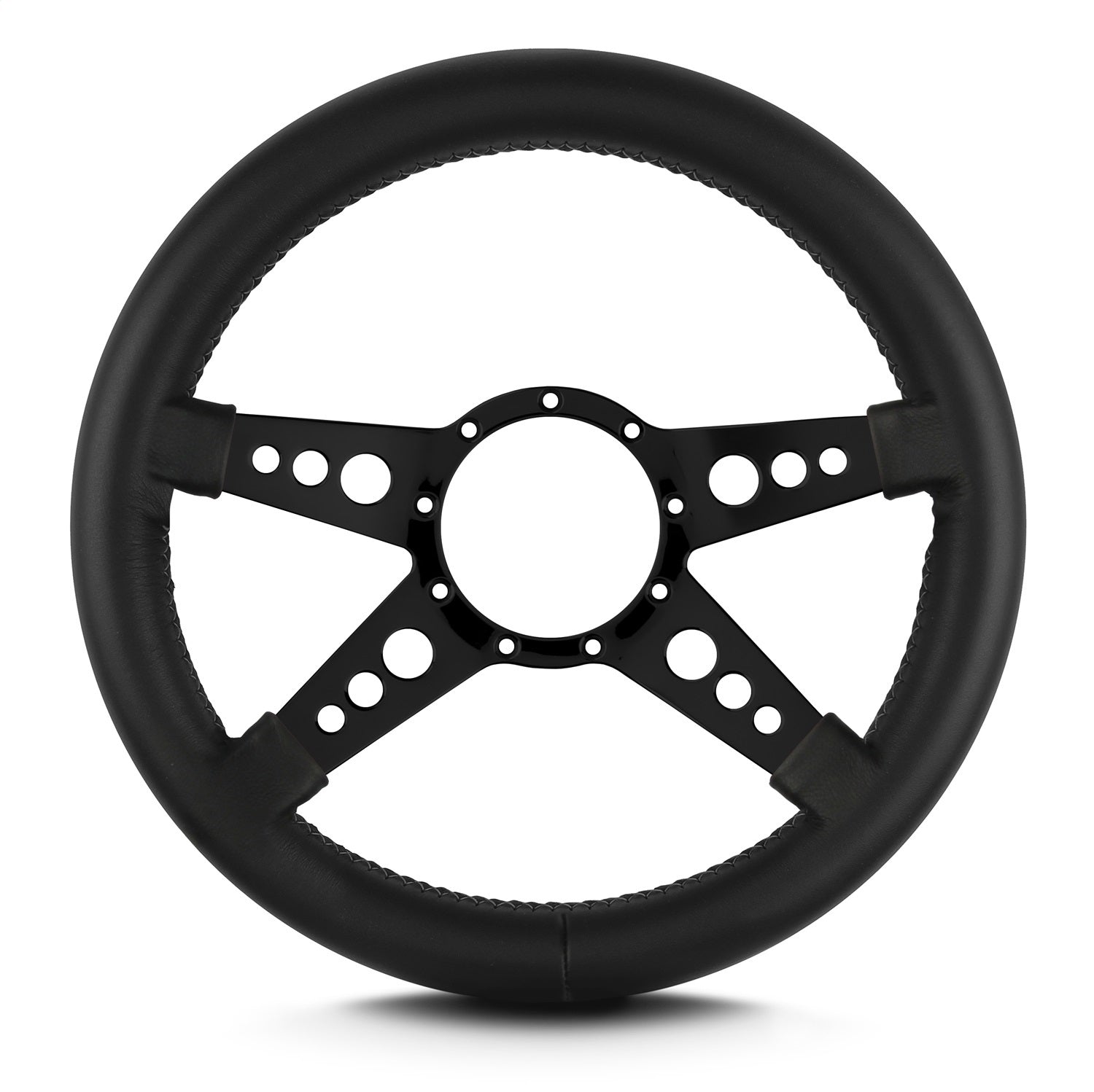 Lokar 94901 Lecarra Mark 9 GT Steering Wheel; Black; Black Spokes; 14 in. Thick Grip; Lokar 94901