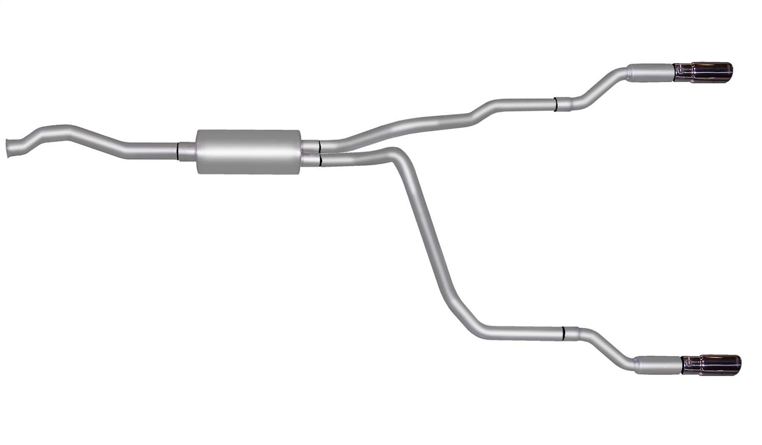Gibson Performance Exhaust 9508 Cat-Back Dual Split Exhaust System; Aluminized Gibson Performance Exhaust 9508