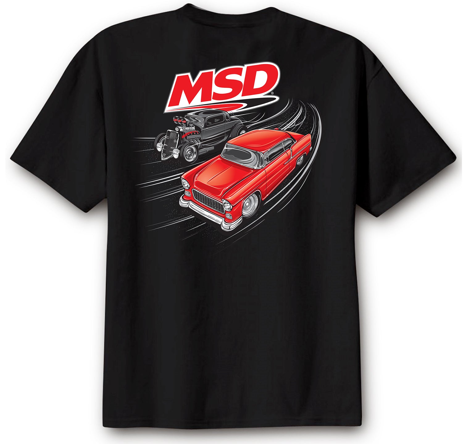 MSD 95136 T-Shirt; MSD Street Racer; Black; XL; MSD 95136