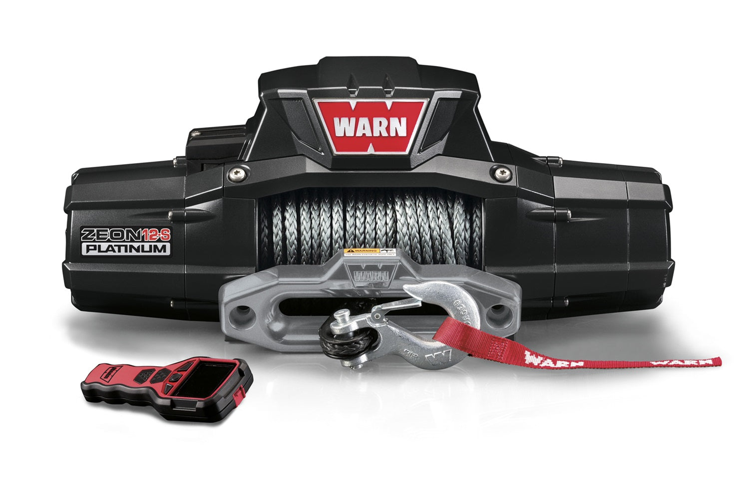 Warn 95960 Zeon 12-S Platinum Winch; 12000 lbs.; Spydura Rope; Wireless Remote; Warn 95960