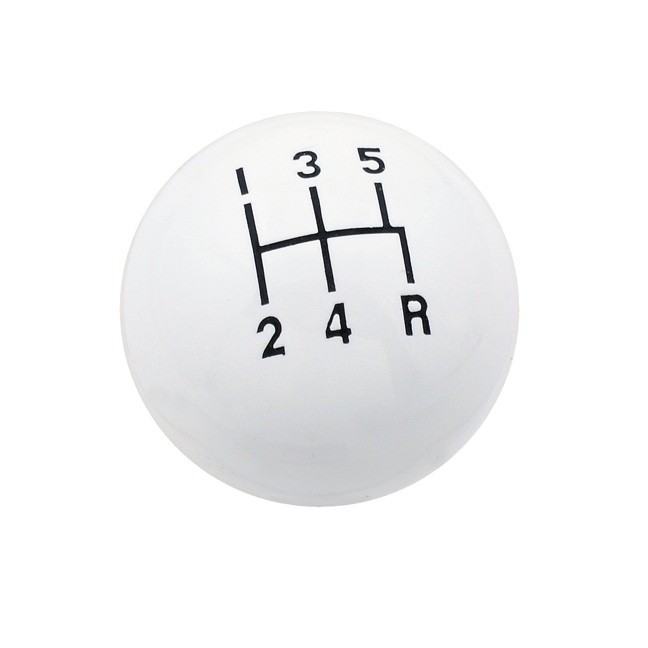 Mr Gasket 9619 Shift Knob; Universal; 5 Speed; White; 3/8 in. - 16 UNC Thread; Mr Gasket 9619