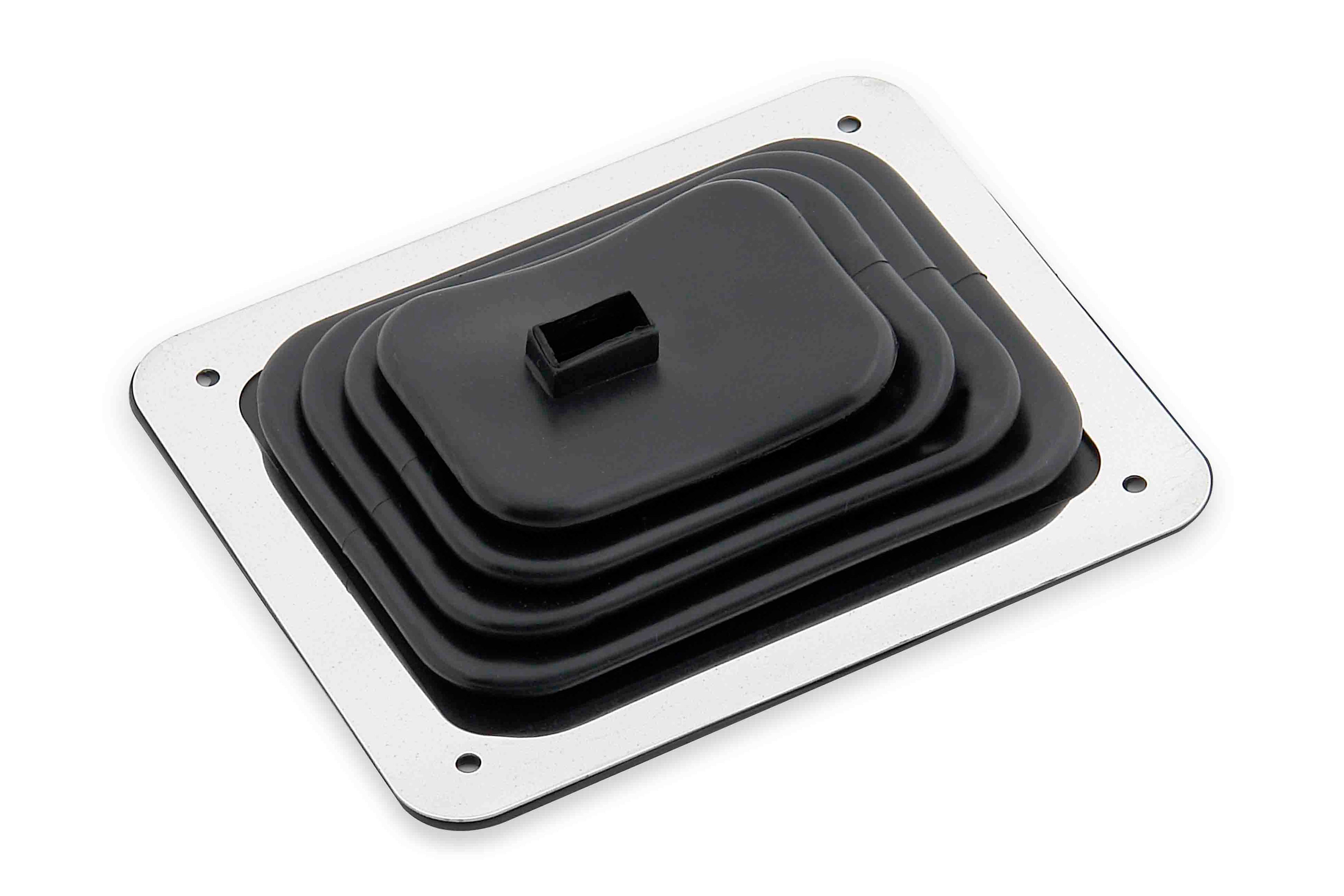 Mr Gasket 9648 Shifter Boot; Incl. Trim Ring/Mounting Screws; Small Boot 3.5x4.5 in.; Mr Gasket 9648