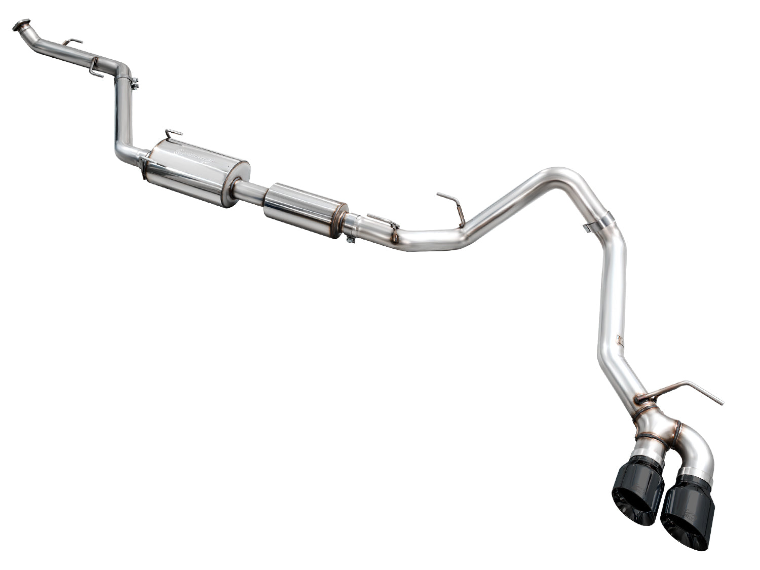 AWE Tuning 3015-33254 AWE 0FG Exhaust for 4th Gen Toyota Tacoma - Dual Diamond Black Tips AWE Tuning 3015-33254