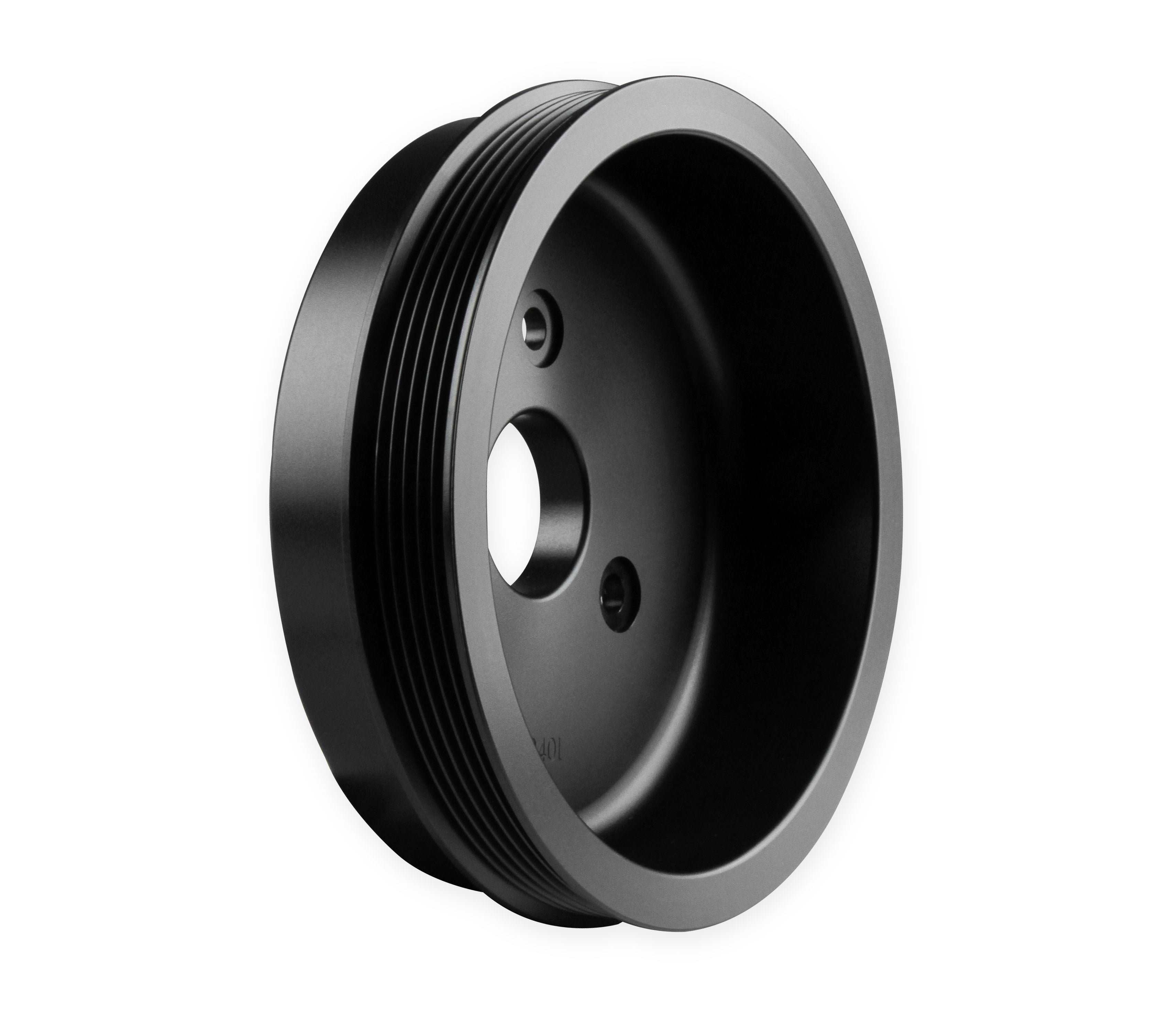 Holley 97-159 Crankshaft Pulley; Replacement; Mid Mount Accessory Drives Only; Steel Black; Holley 97-159