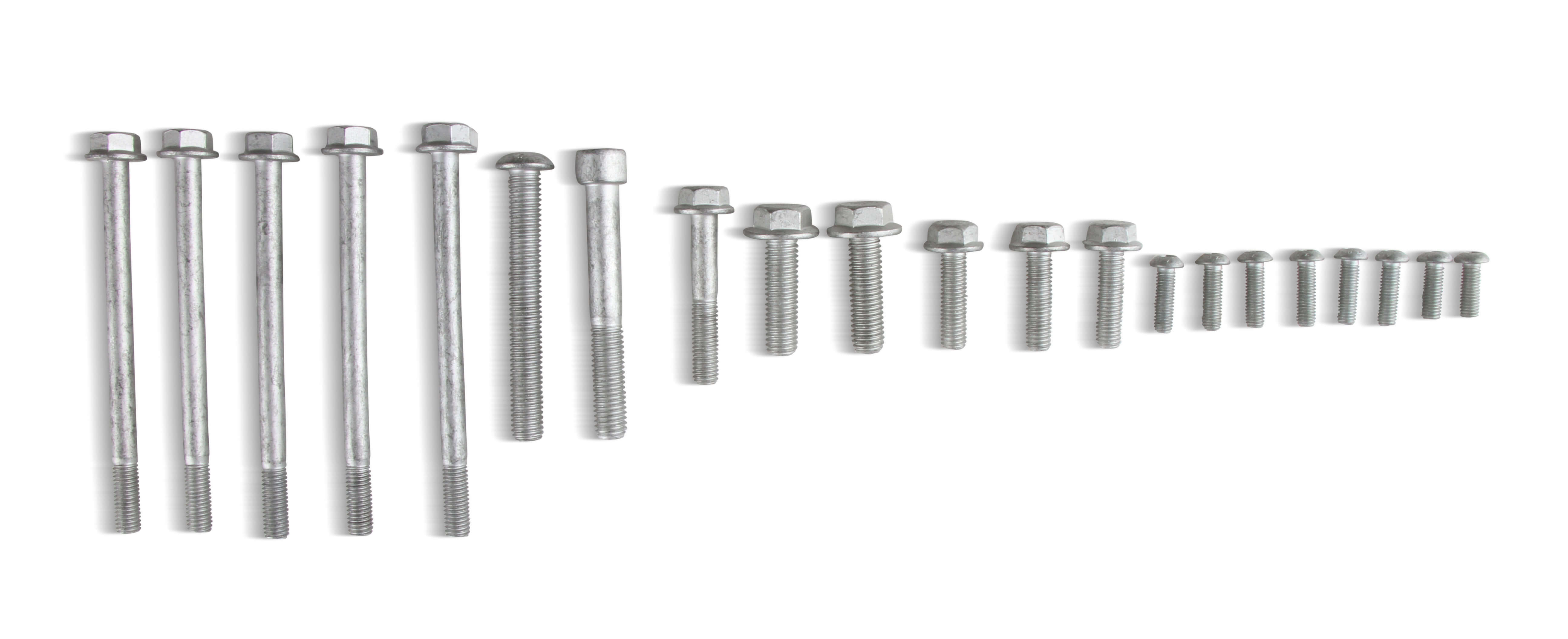 Replacement Hardware kit for Race Accessory Drive with A/C Delete