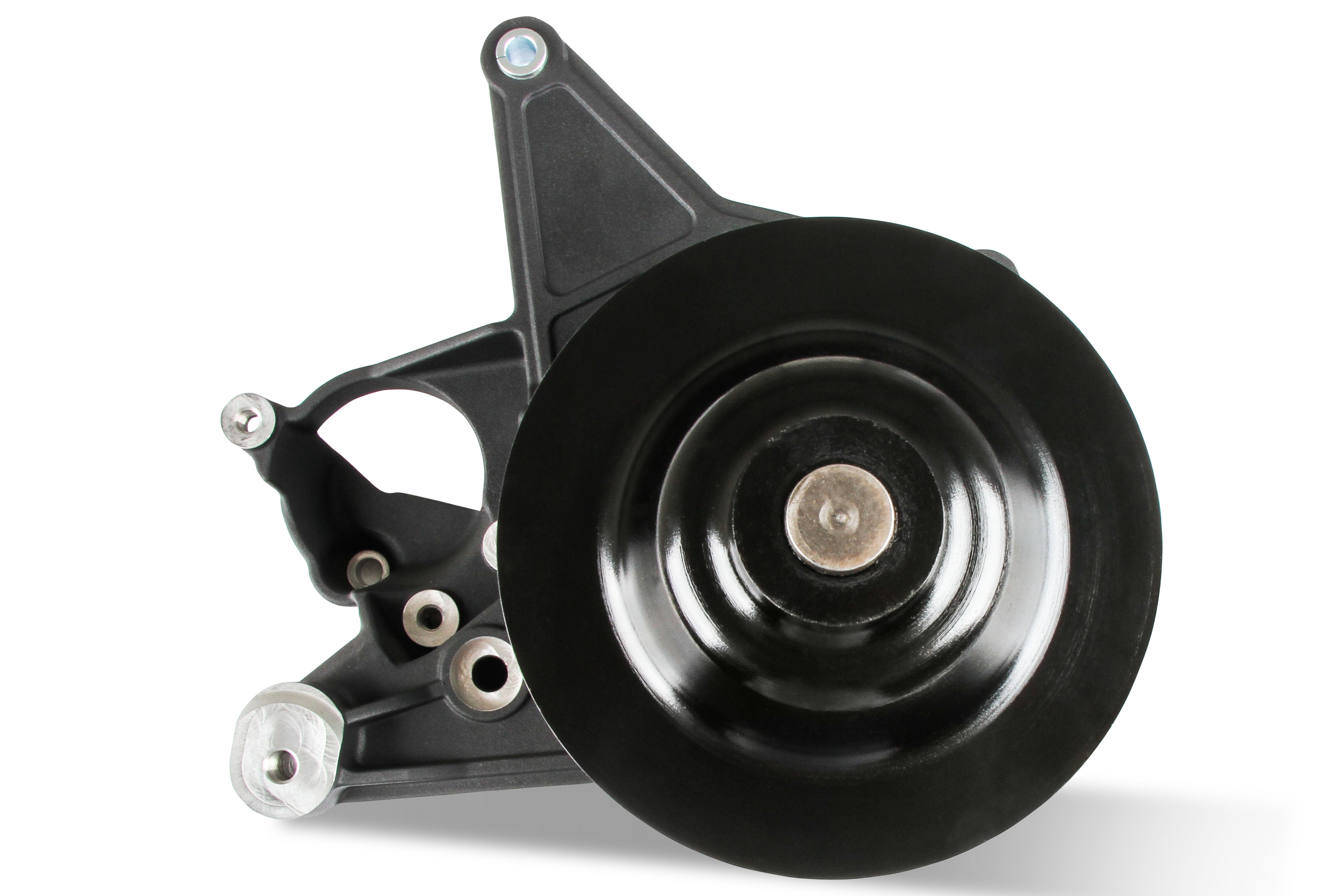Holley 97-267BK Power Steering Bracket; Fits w/LT5 Dry Systems; Black Finish; Holley 97-267BK