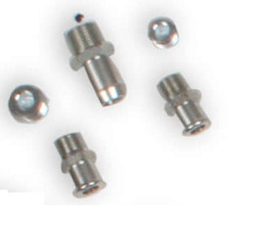 Holley 97-301 Plugs/Fittings Kit; For SB Chevy Cooling Manifold; Chrome Finish; Holley 97-301