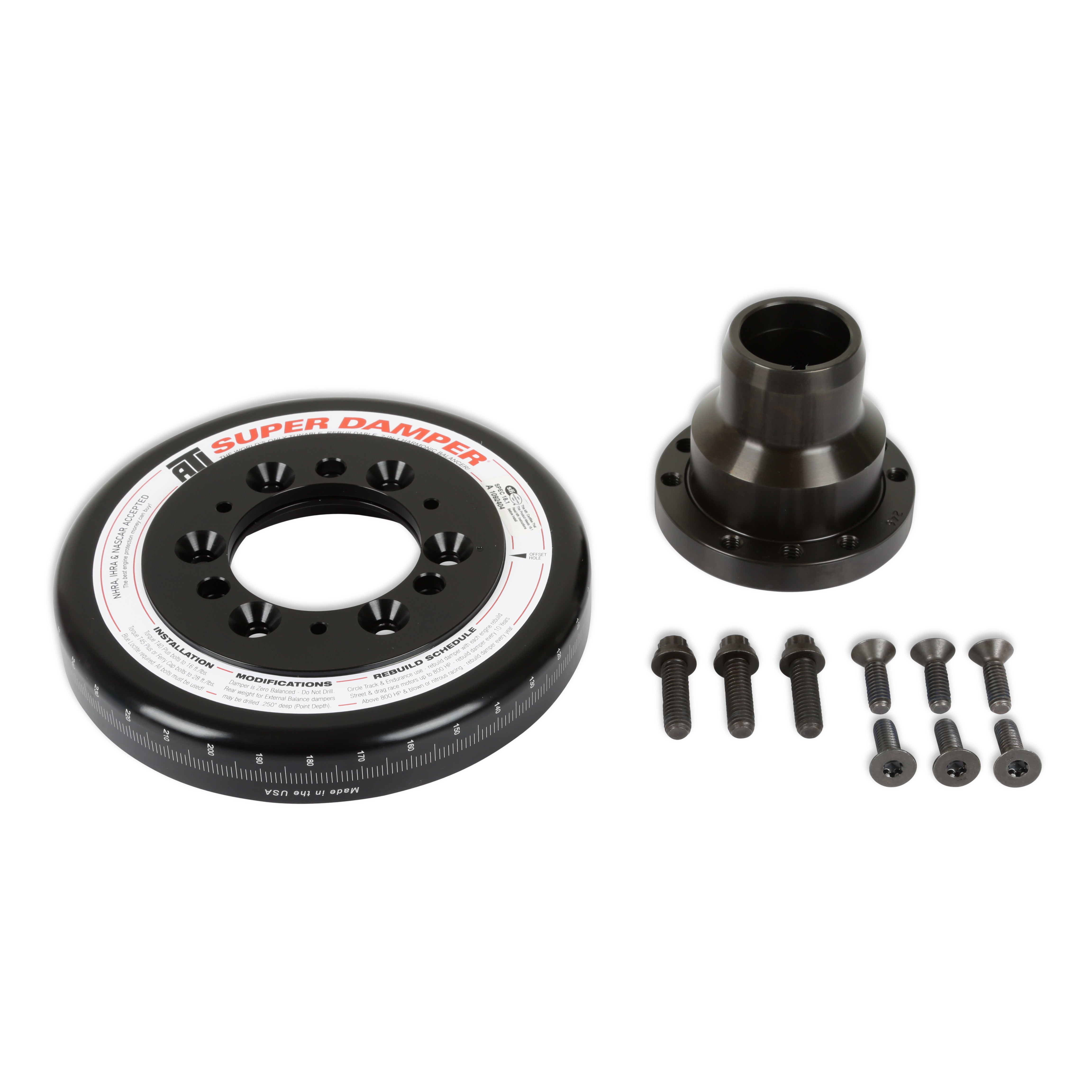 Holley 97-361 SFI Certified Damper; Black; Fits Gen III Hemi W/SFI Certified Damper; VVT; Holley 97-361