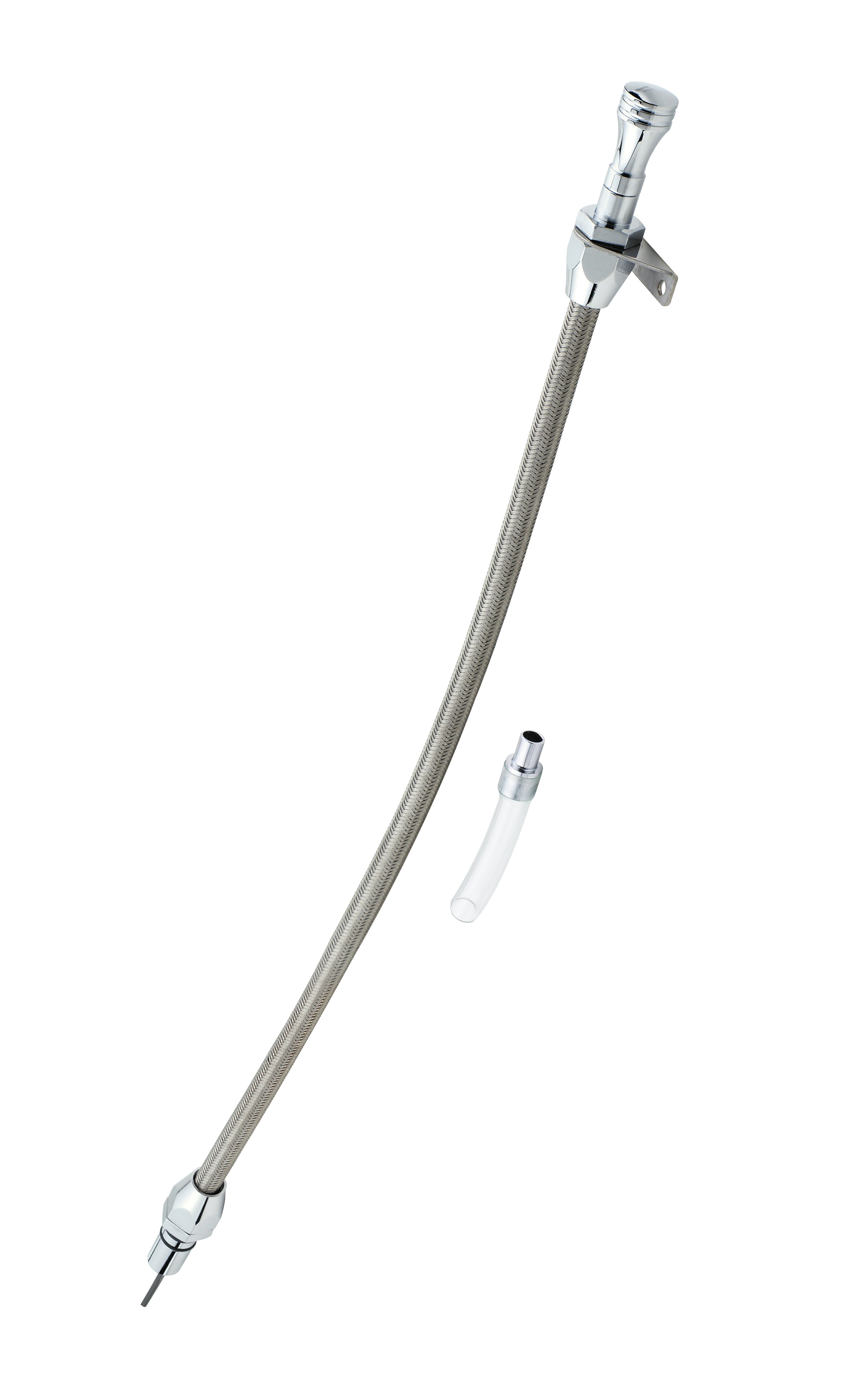 Mr Gasket 9703G Automatic Transmission Dipstick; Firewall Mount; Mr Gasket 9703G