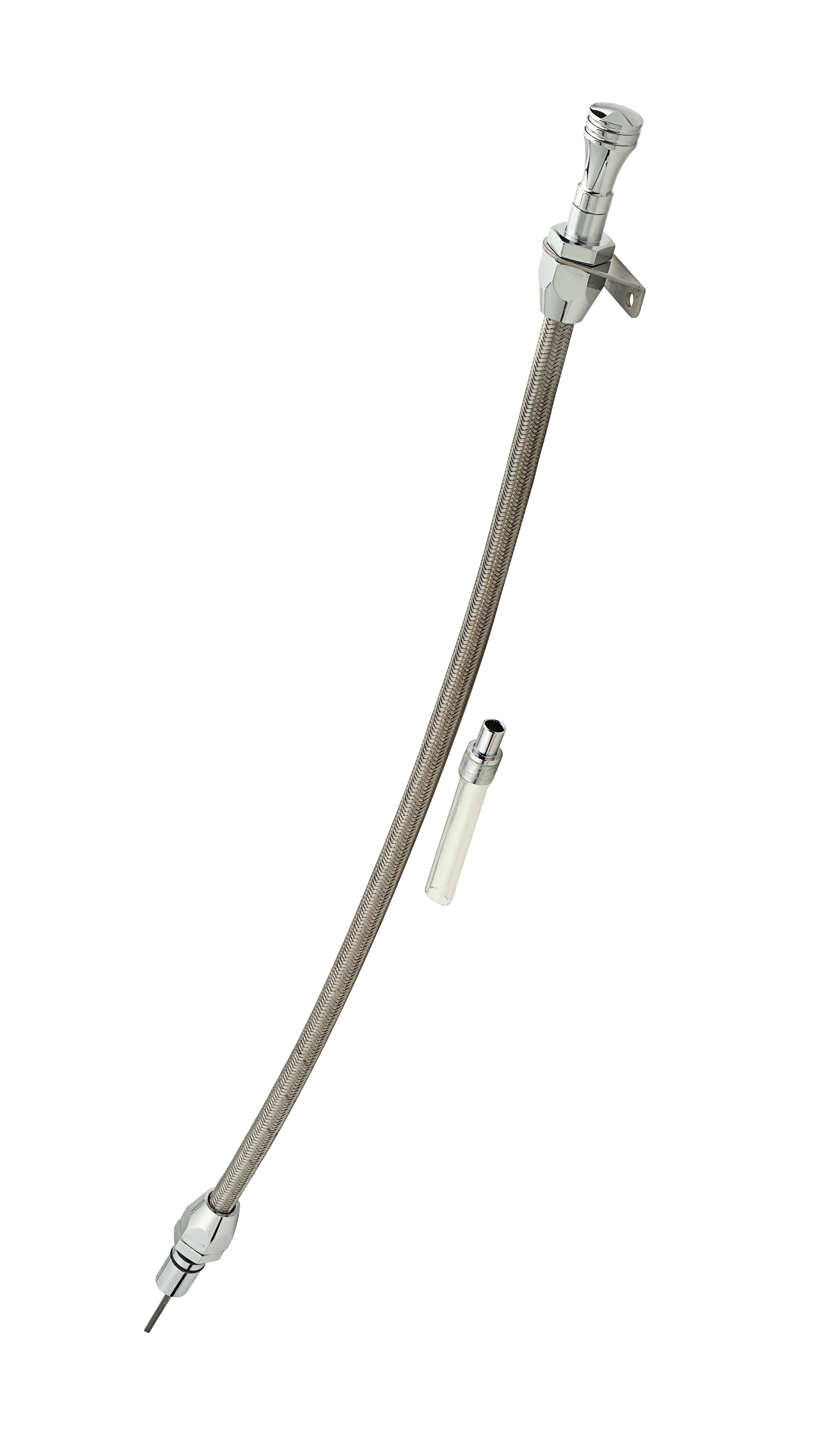 Mr Gasket 9704G Automatic Transmission Dipstick; Firewall Mount; Mr Gasket 9704G