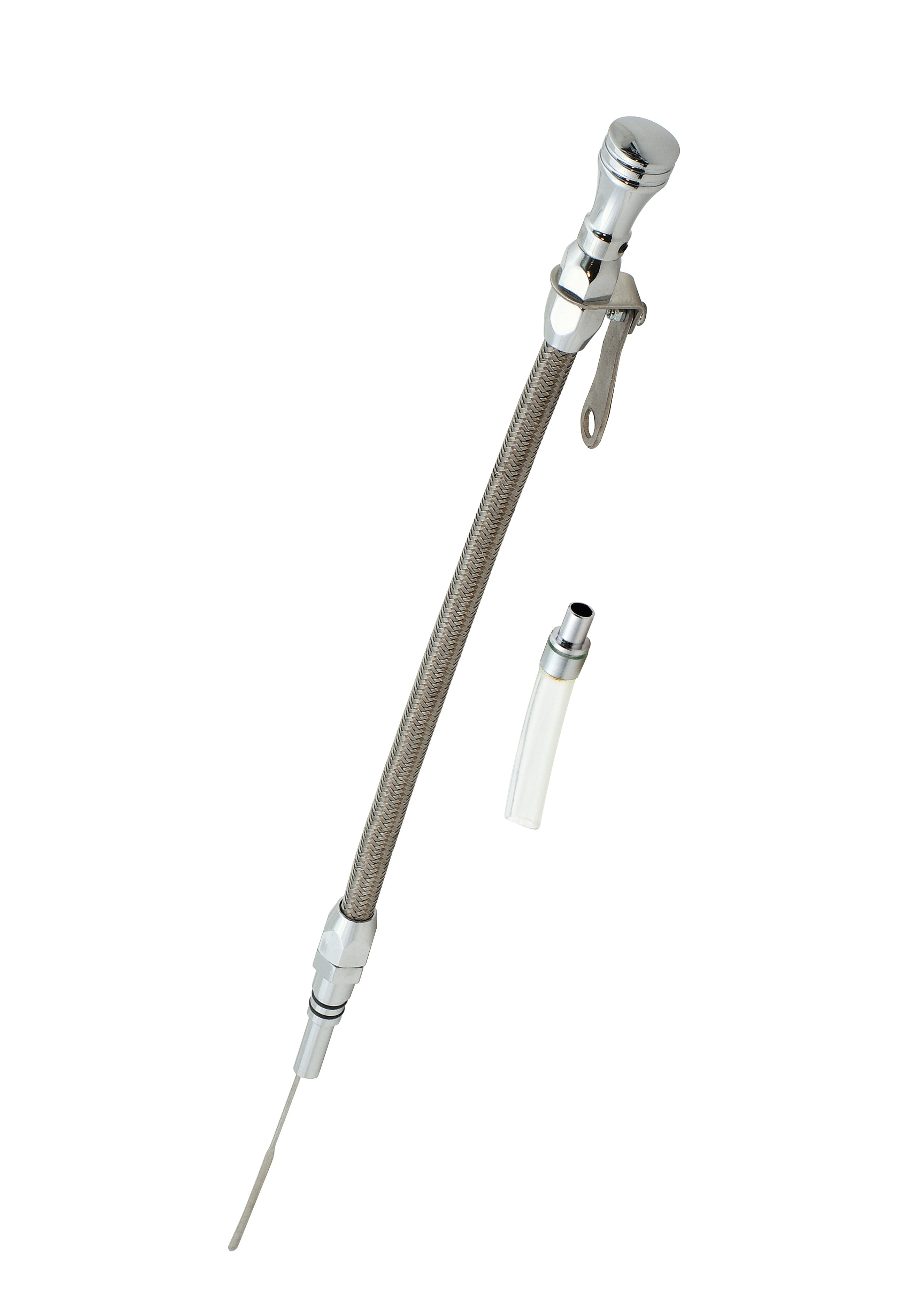 Mr Gasket 9707G Oil Dipstick; Block Mount; Mr Gasket 9707G