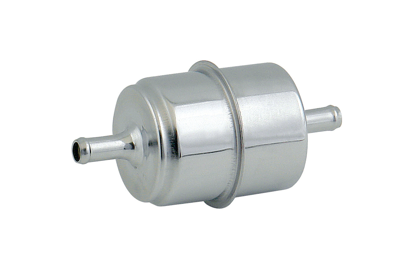 Mr Gasket 9745 Chrome Plated Canister Fuel Filter; 5/16 in. ID Hose; Race Only; Mr Gasket 9745