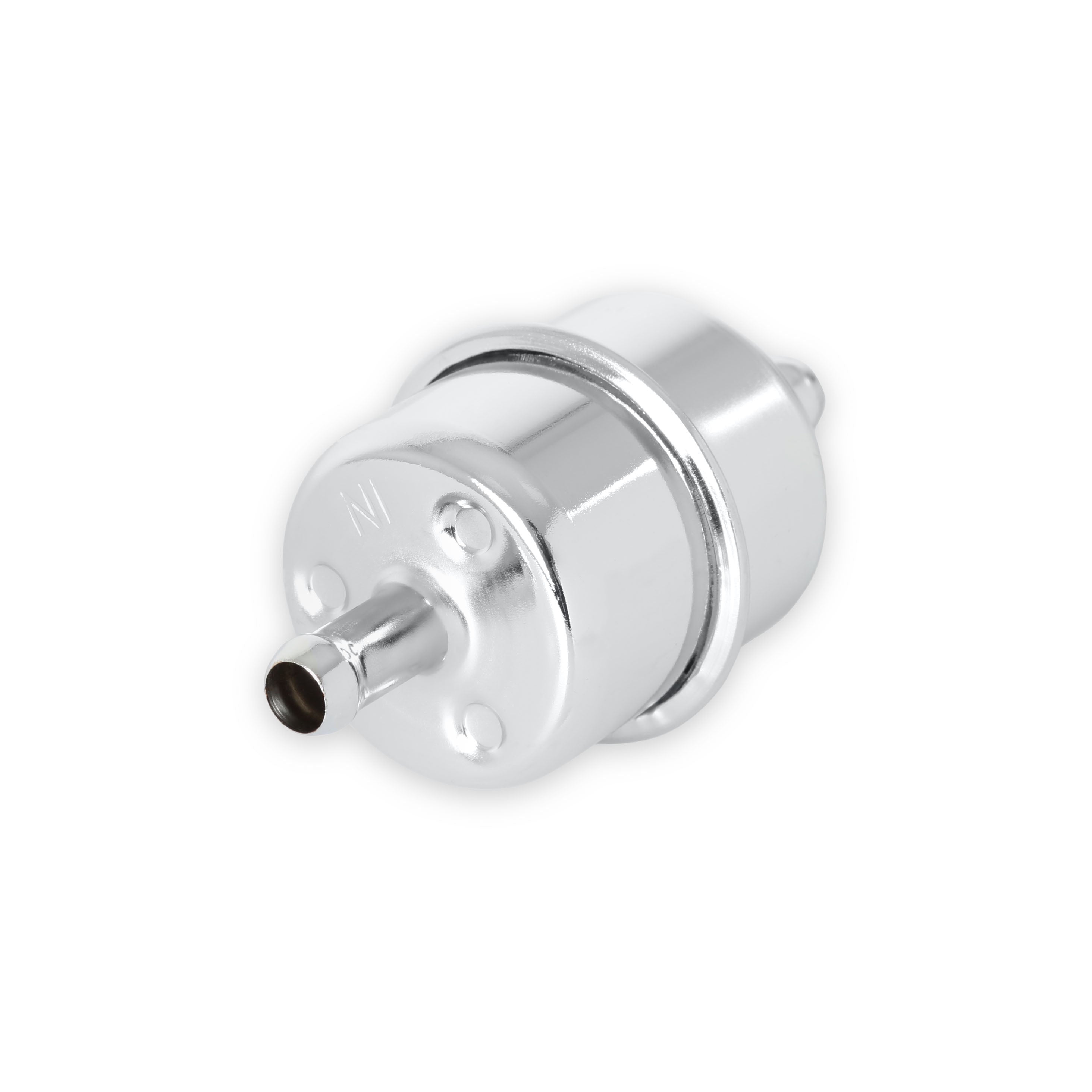 Mr Gasket 9746 Chrome Plated Canister Fuel Filter; 3/8 in. ID Hose; Race Only; Mr Gasket 9746