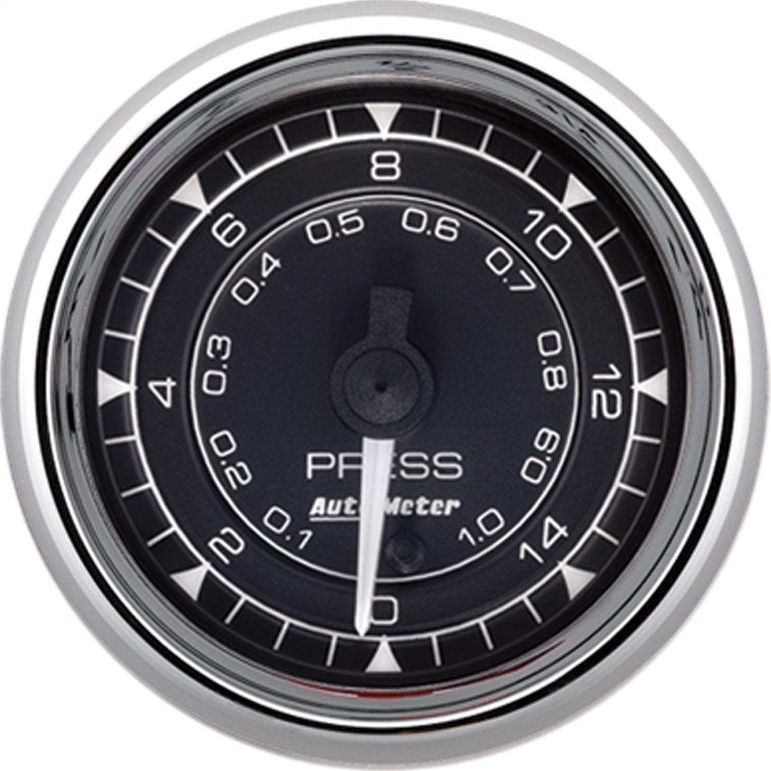AutoMeter 9762 GAUGE; PRESSURE; 2 1/16in.; 15PSI; DIGITAL STEPPER MOTOR; CHRONO CHROME AutoMeter 9762