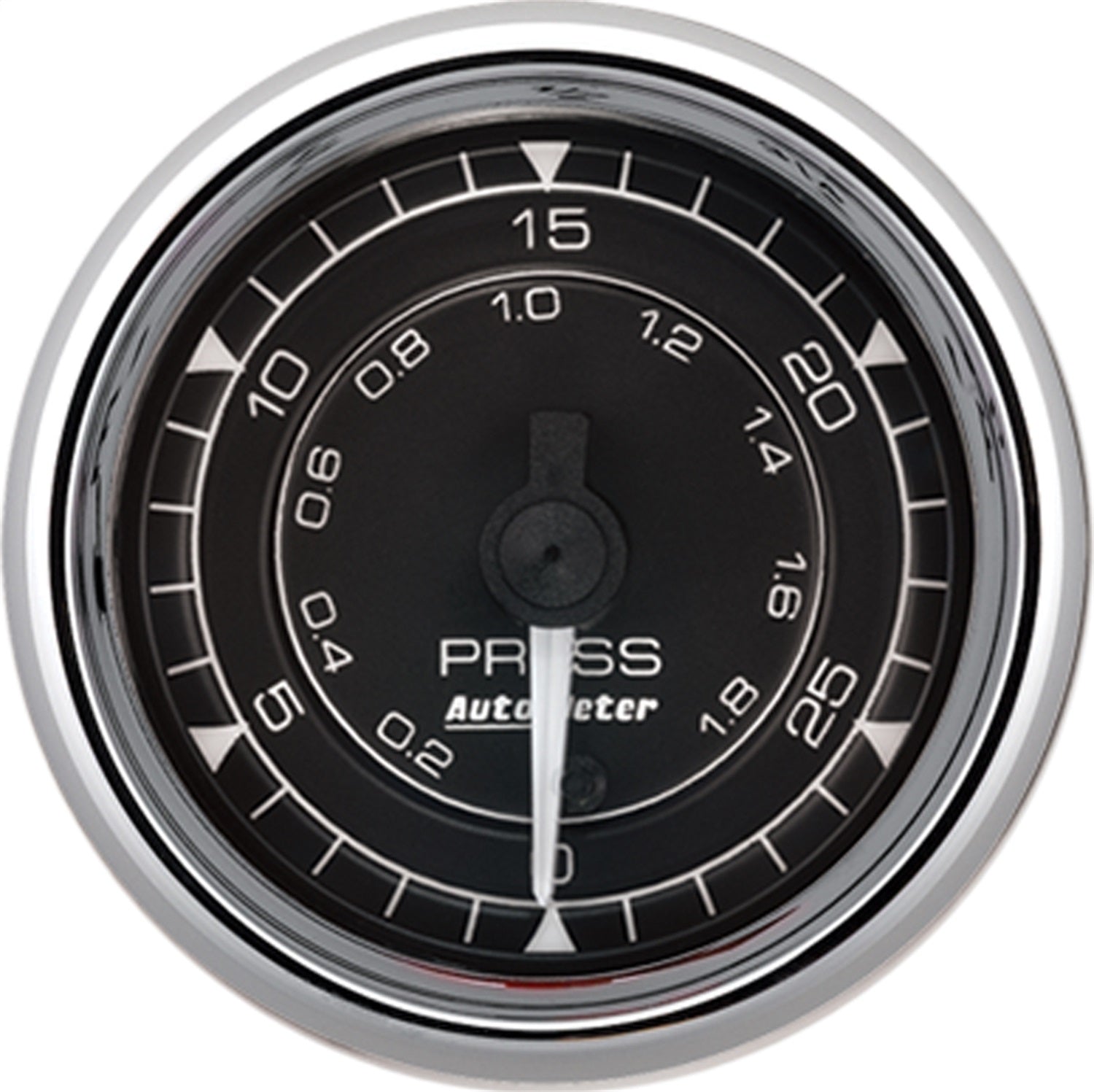 AutoMeter 9764 GAUGE; PRESSURE; 2 1/16in.; 30PSI; DIGITAL STEPPER MOTOR; CHRONO CHROME AutoMeter 9764
